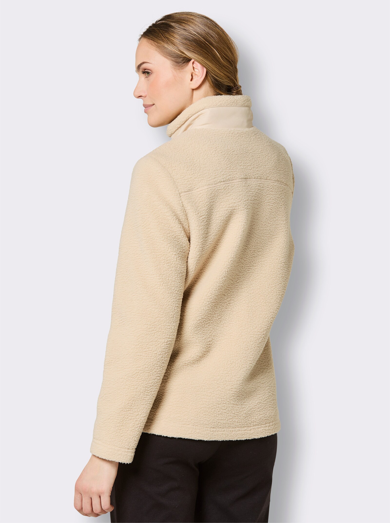 Catamaran Sports Teddy-Jacke mit 3 Reißverschluss-Taschen - sand