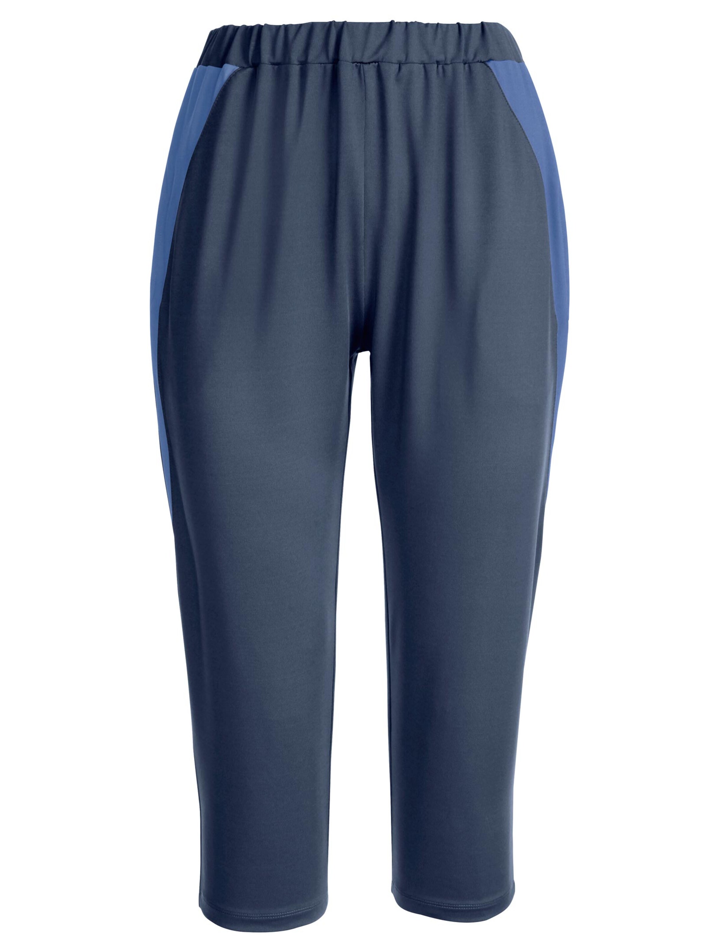 Capri-Freizeithose - marine-blau
