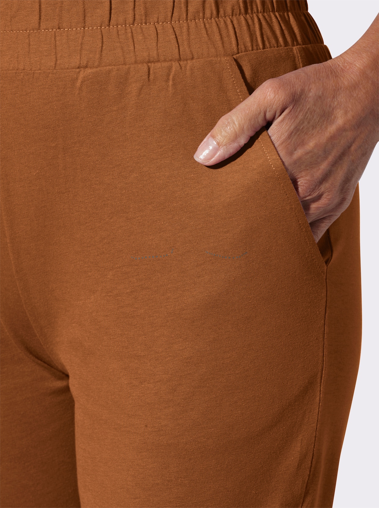 Freizeithose - cognac