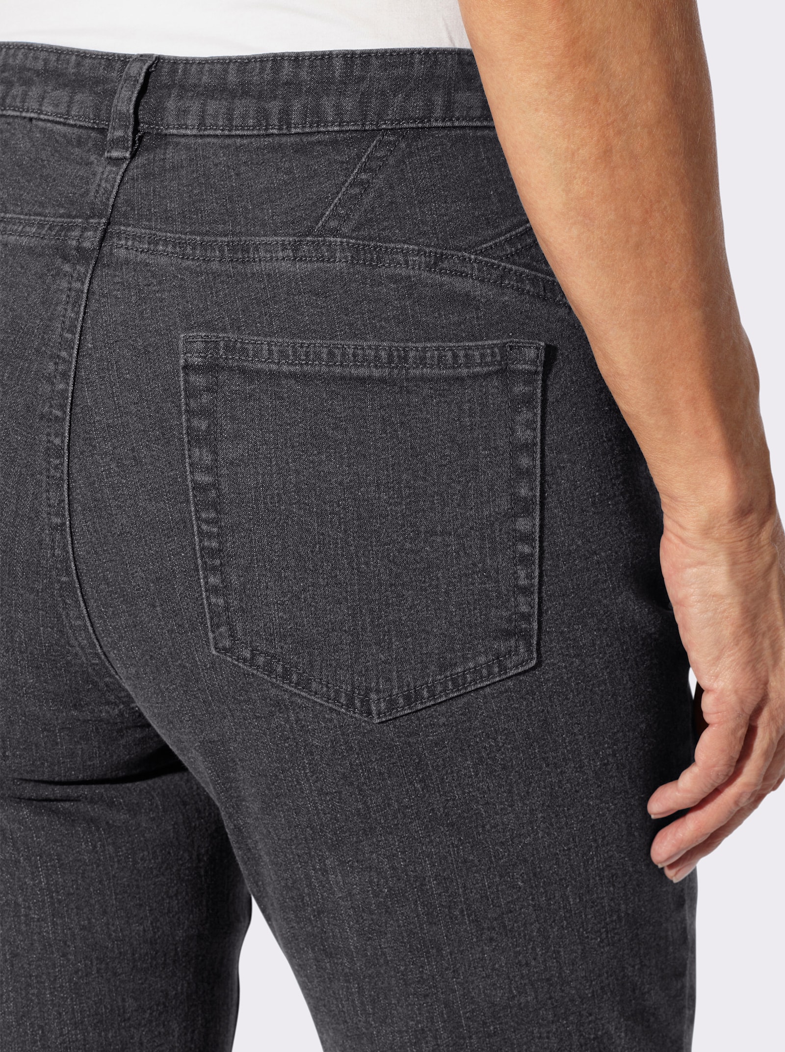 5-Pocket-Jeans mit dezenter Waschung - grey denim