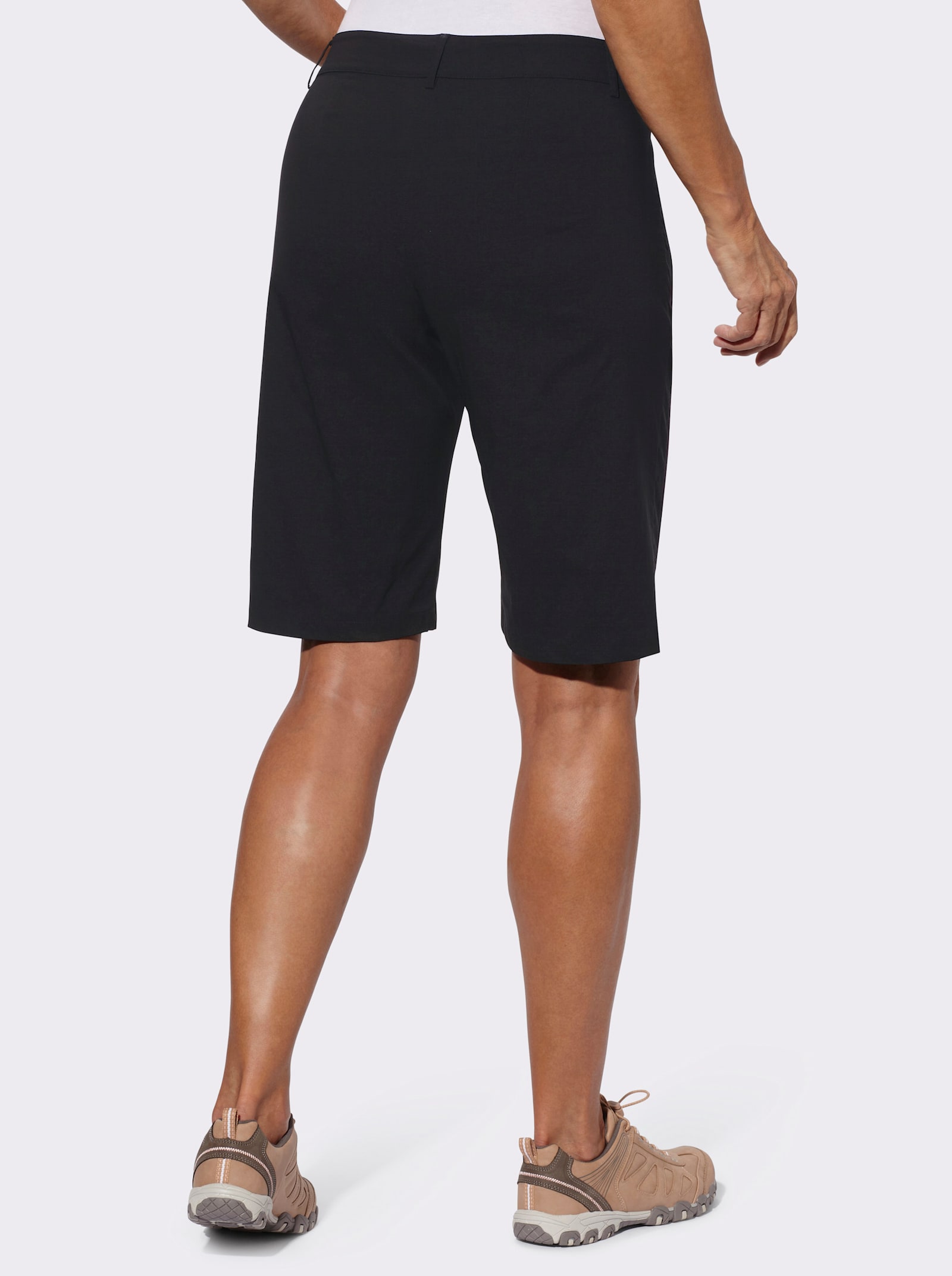 Bermudas mit Zipper-Taschen - schwarz