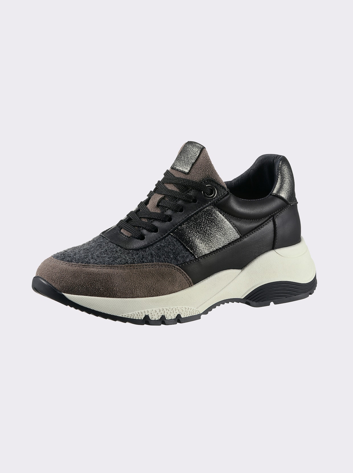 heine Sneakers - noir-gris à motifs