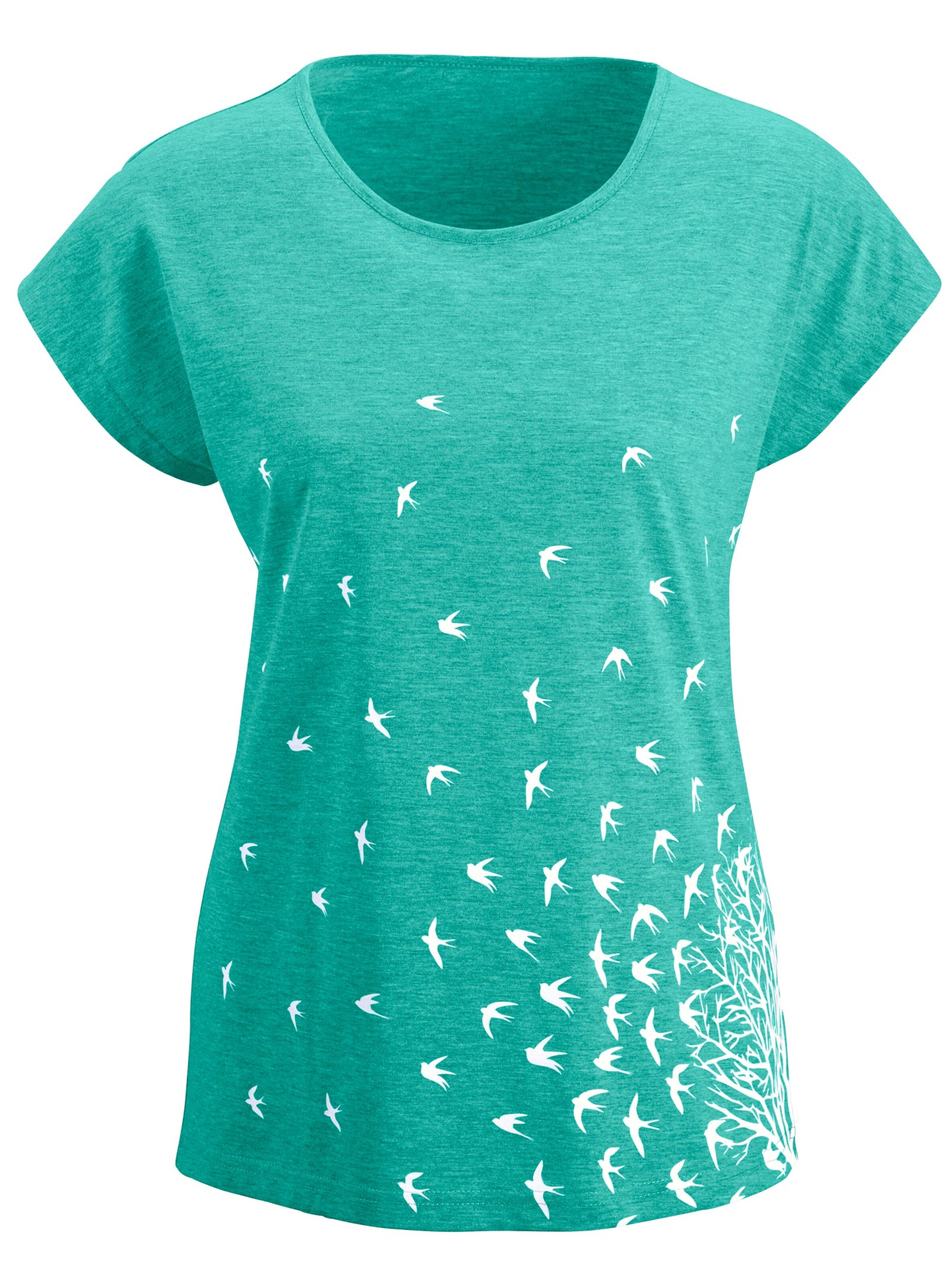 Shirt - türkis-meliert