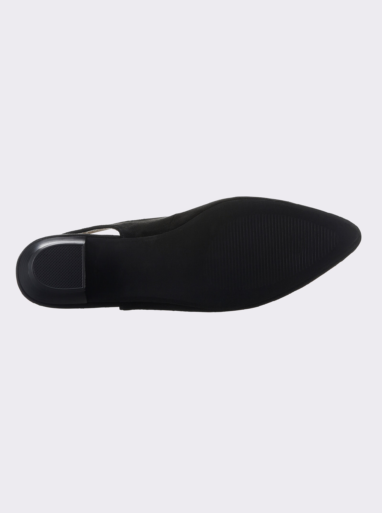 Andrea Conti Slingpumps aus Microfaser - schwarz