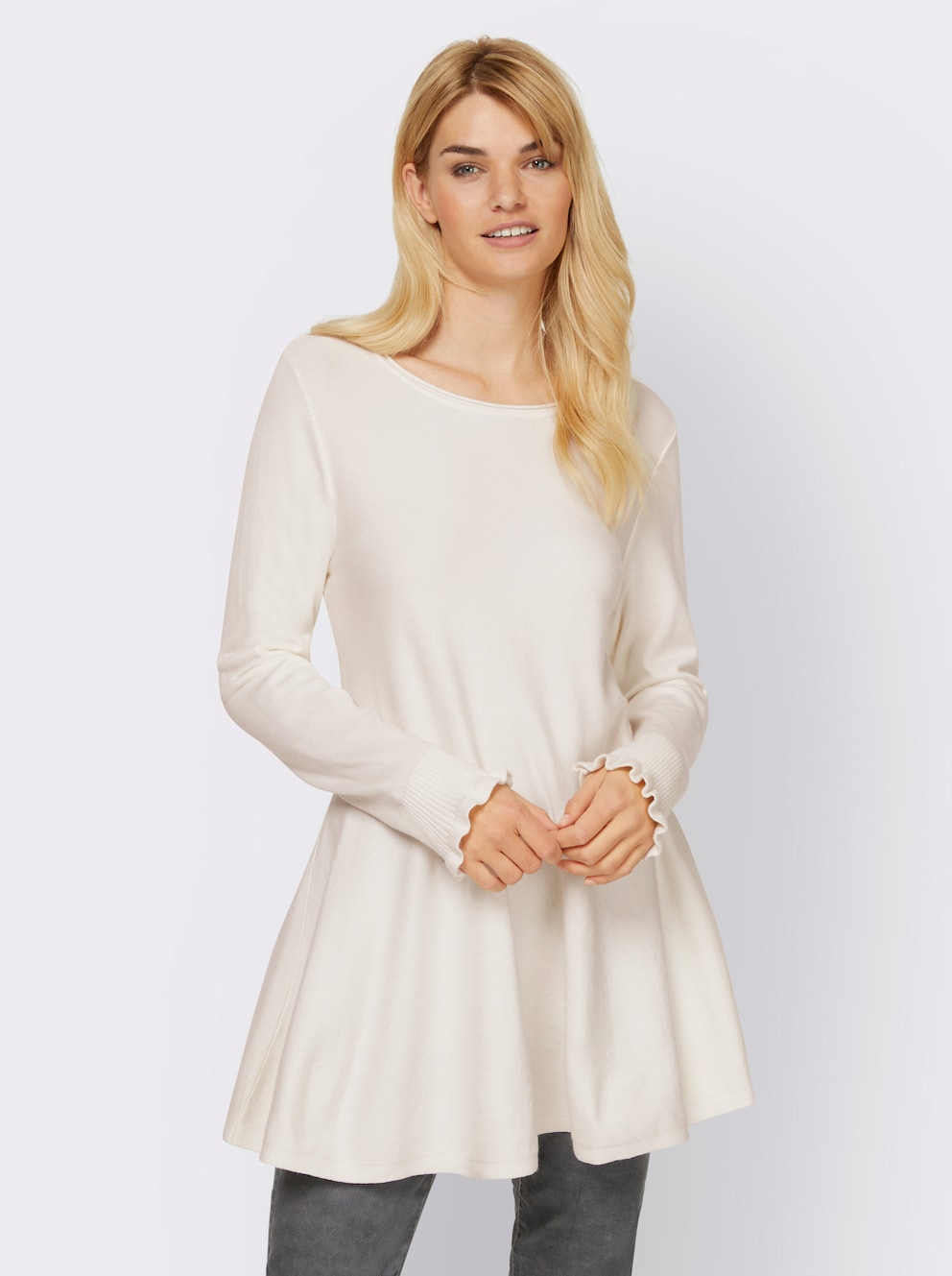 Verwunderlich Longpullover Damen Sale Ebenbild