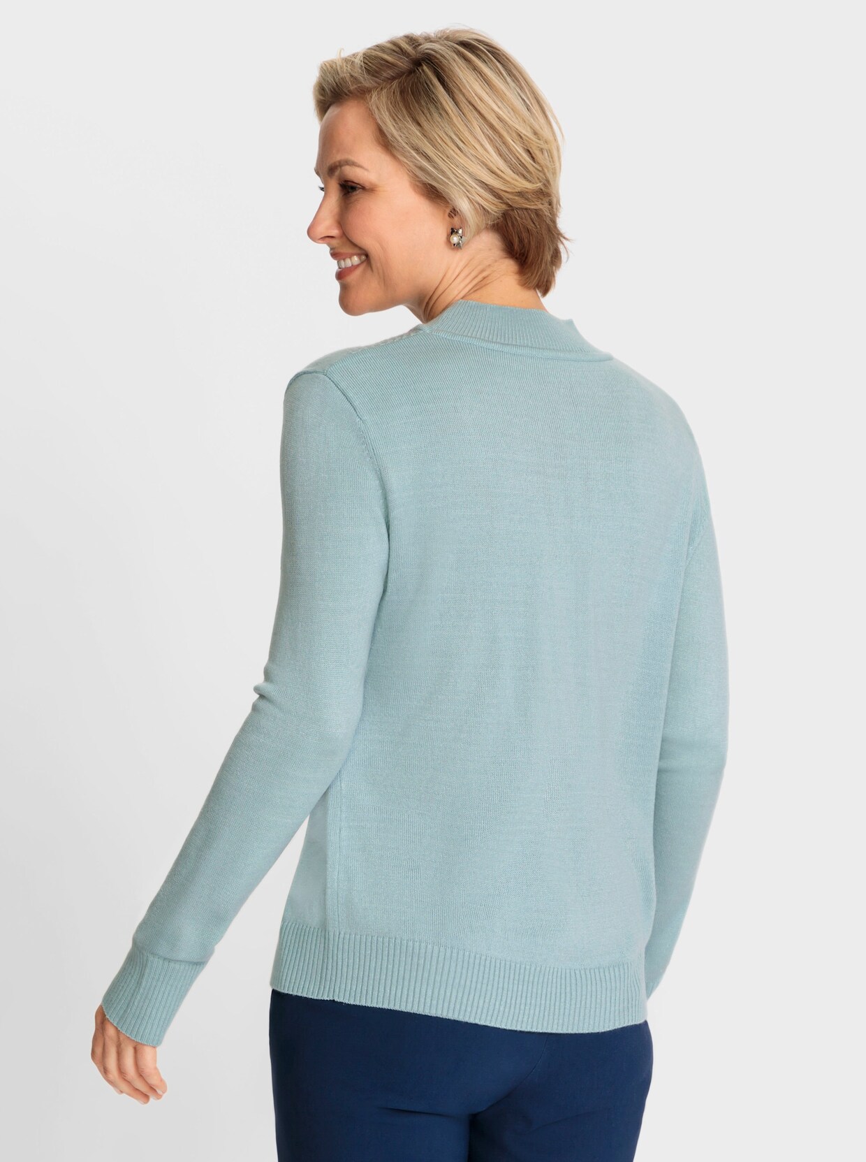 Stehkragenpullover - mint