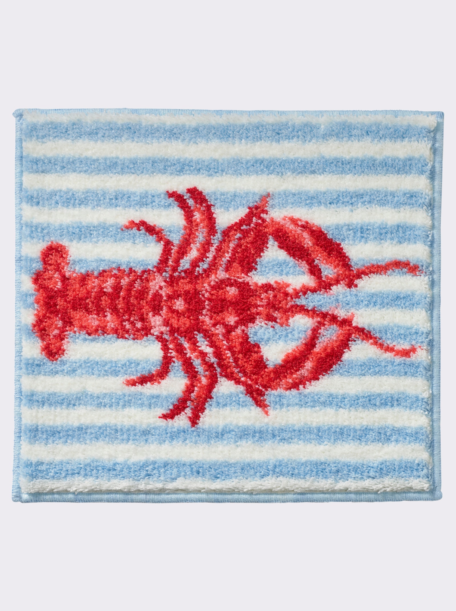 Grund Badematte - hellblau-hummer-gemustert