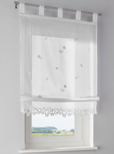 heine home Bändchenrollo - weiß