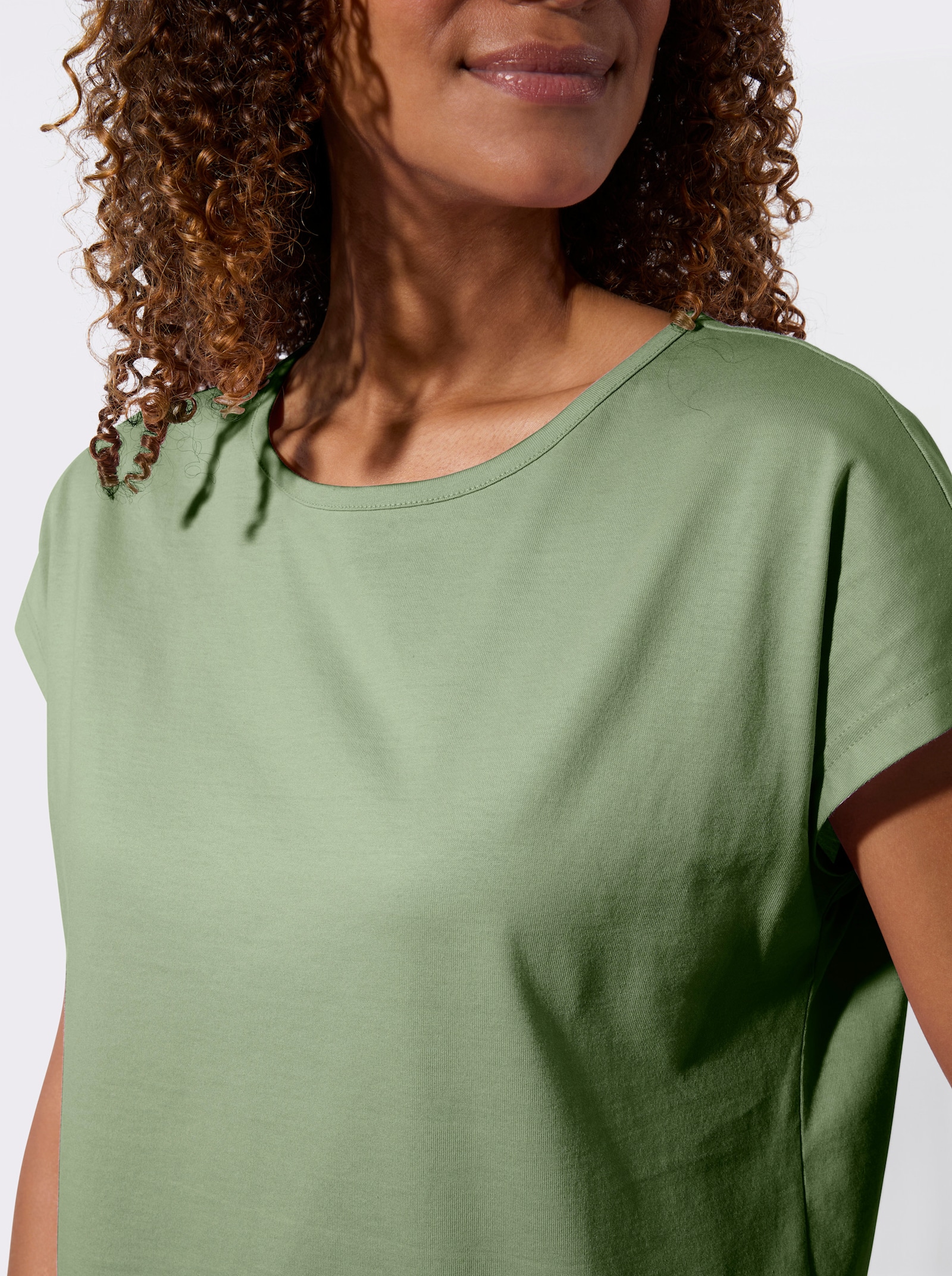 Tričko v balení po 2 ks - Eukalyptová + svetlobéžová