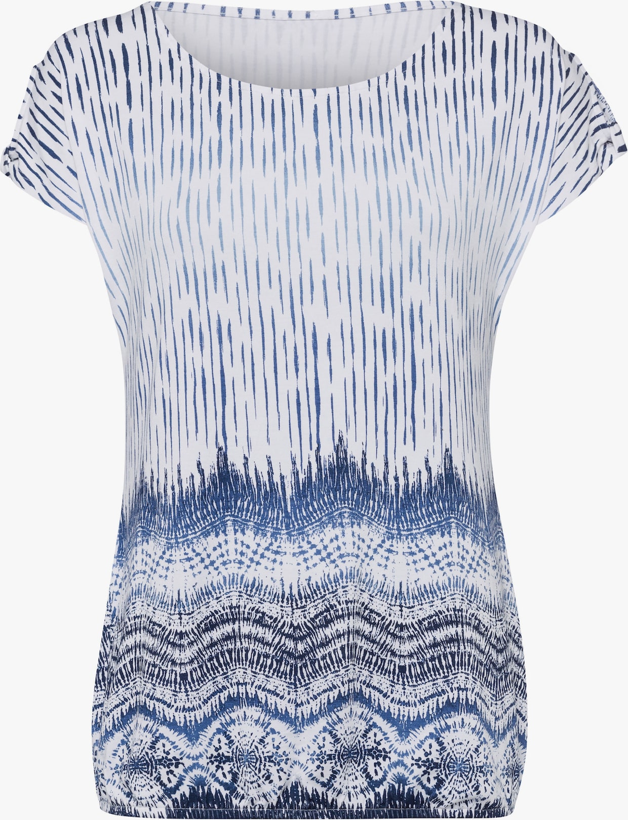 LASCANA T-shirt - bleu, blanc imprimé