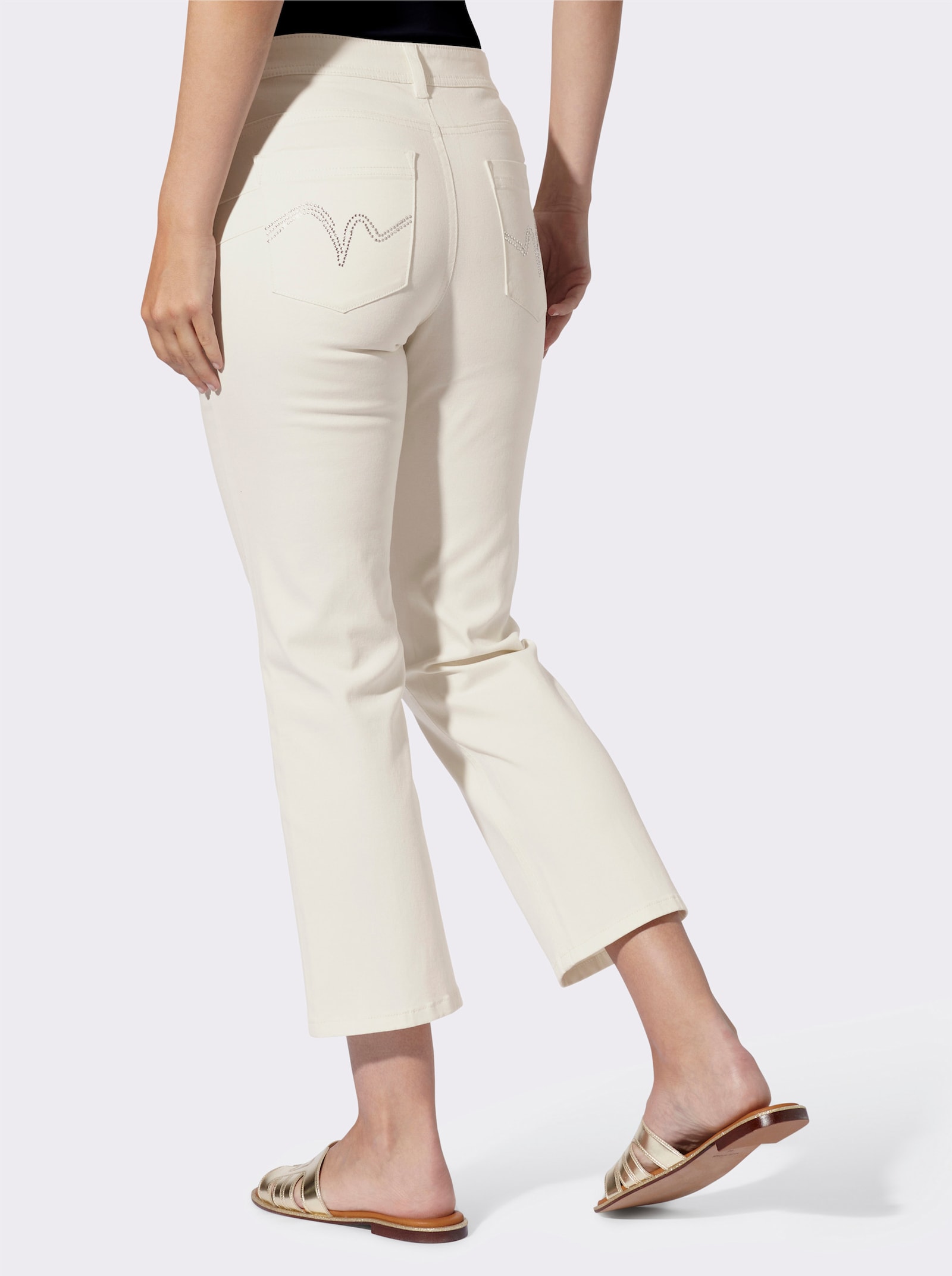 heine 5-Pocket-Hose Slim Fit - ecru