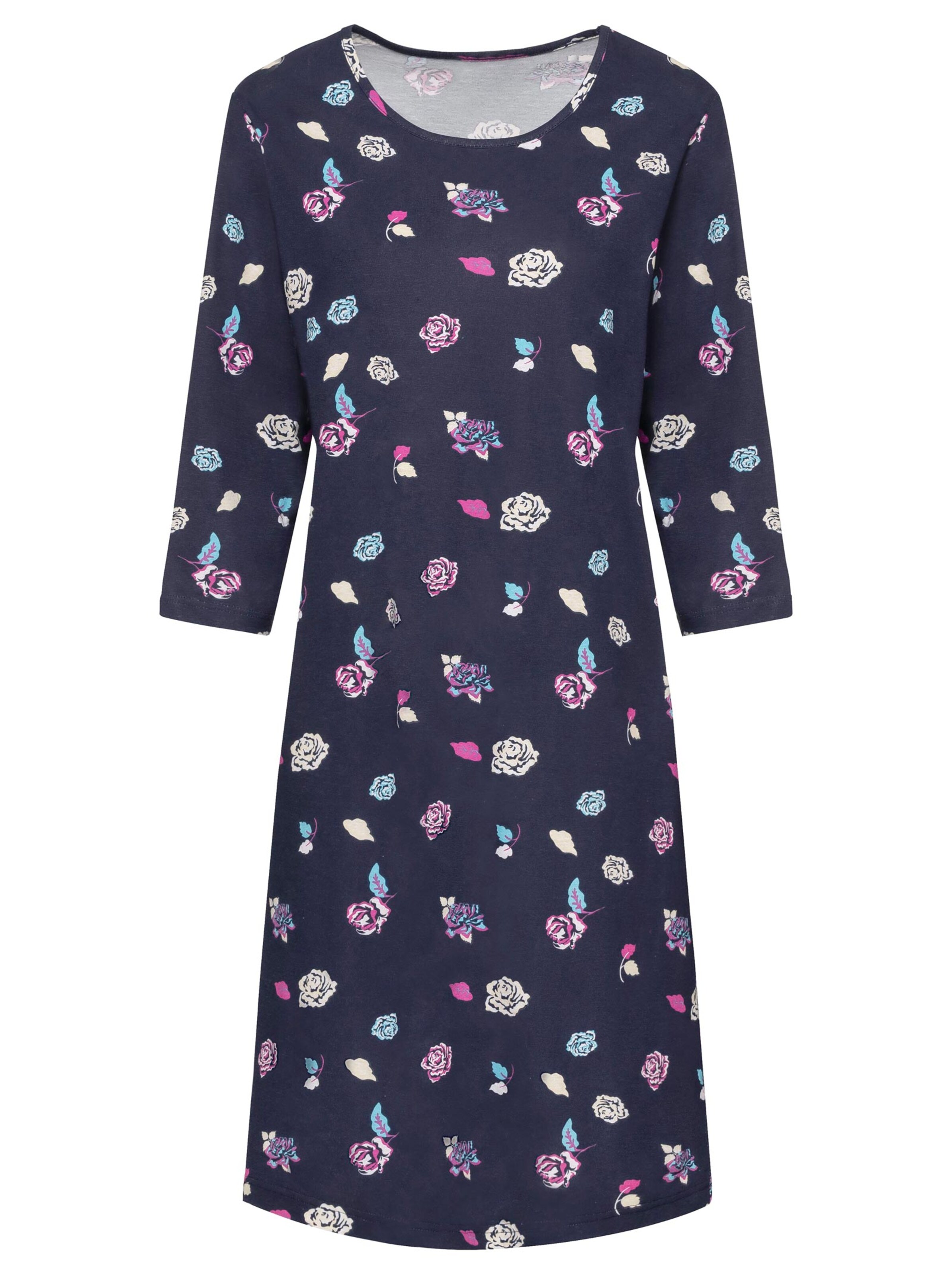 Nachthemd - marine-bedruckt