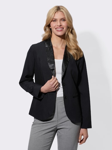 Blazer in pflegeleichter Qualität - schwarz