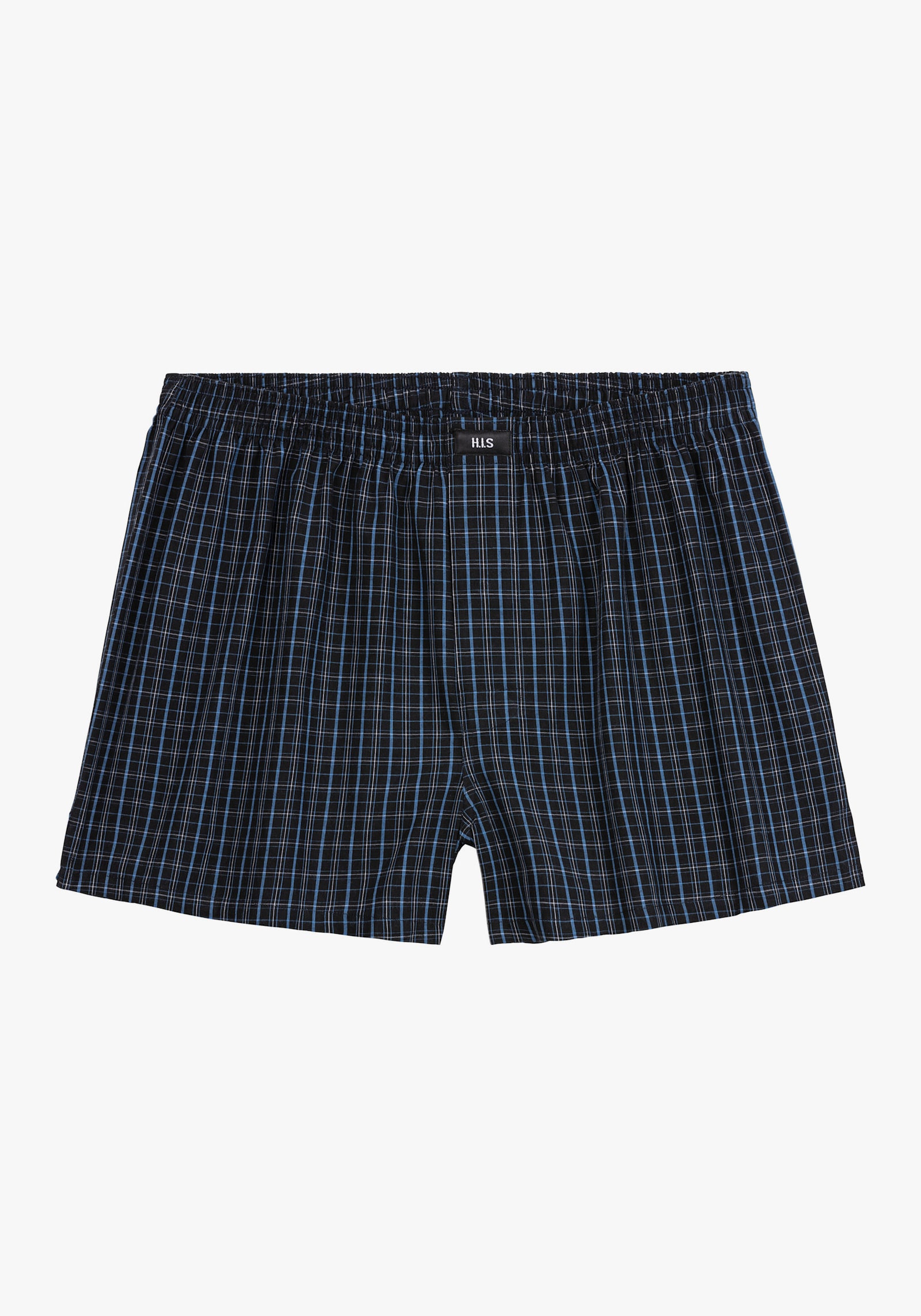 H.I.S Webboxer - blauw geruit