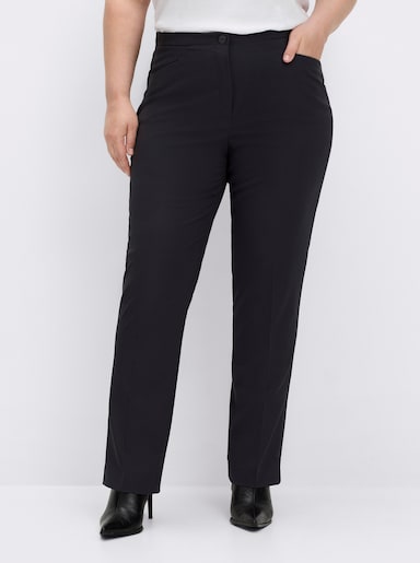 Come on Bügelfaltenhose in Bauch-weg-Form - marine