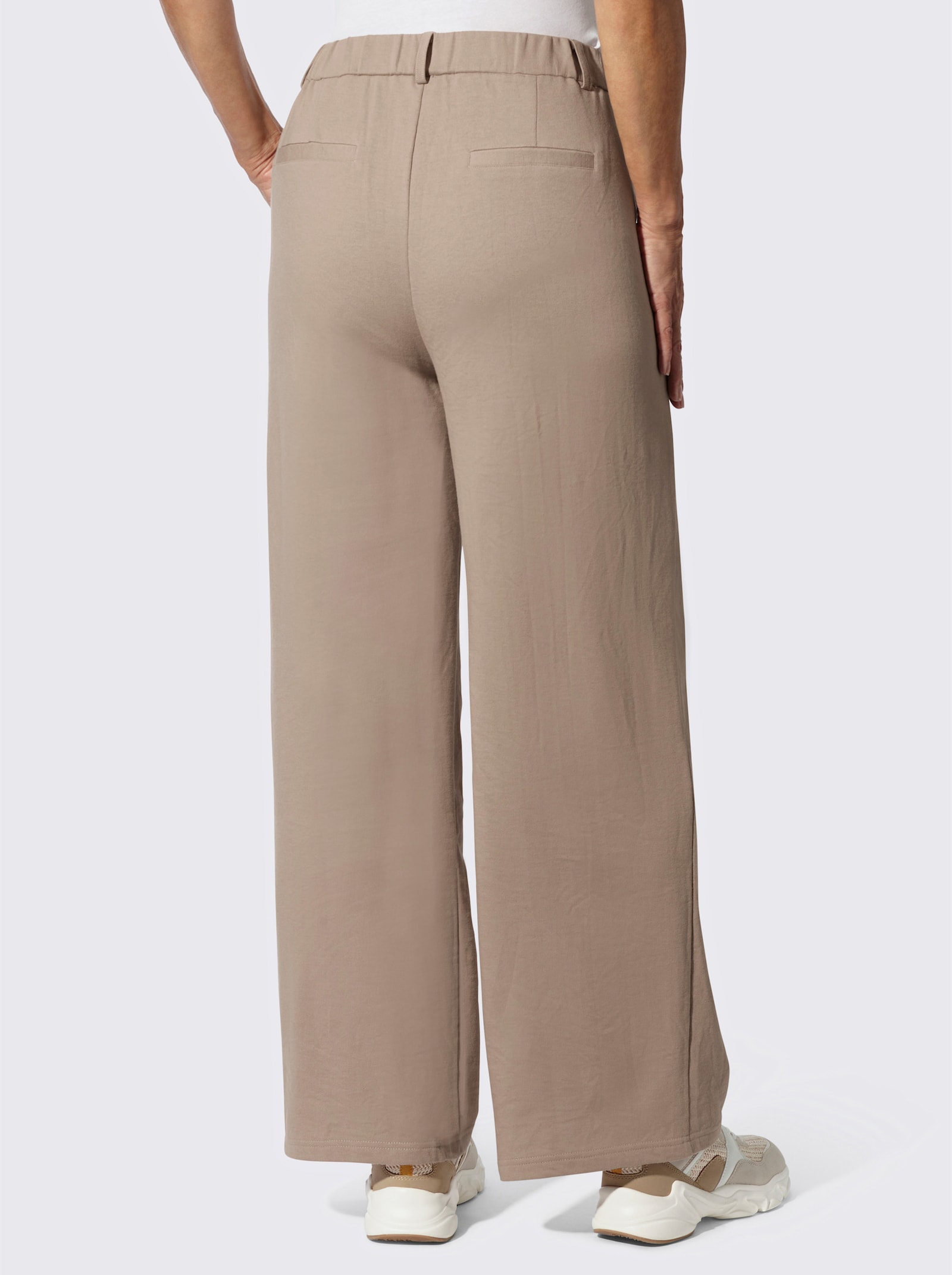 Sweathose in weiter Form - sesam