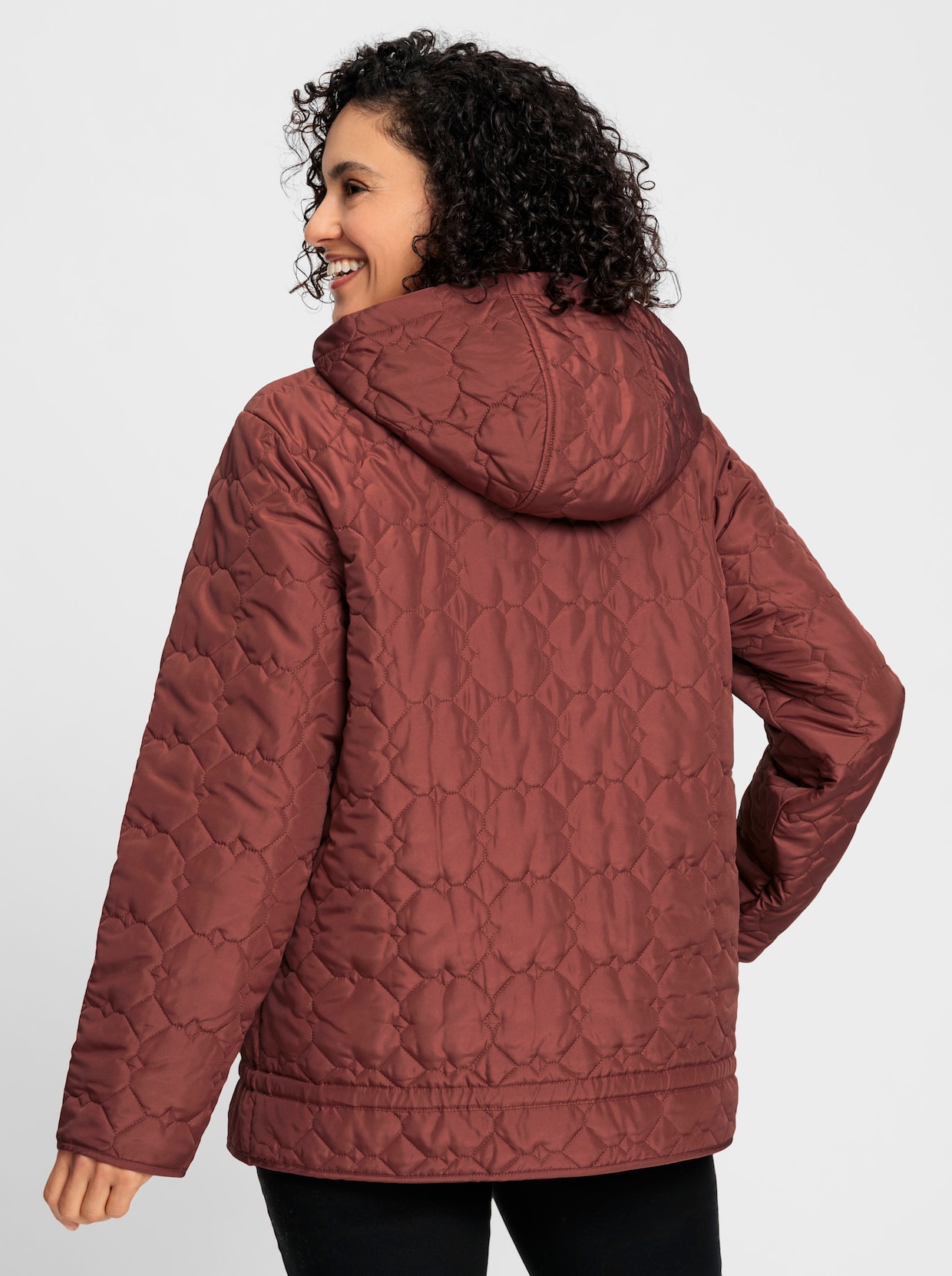 Steppjacke - rotbraun