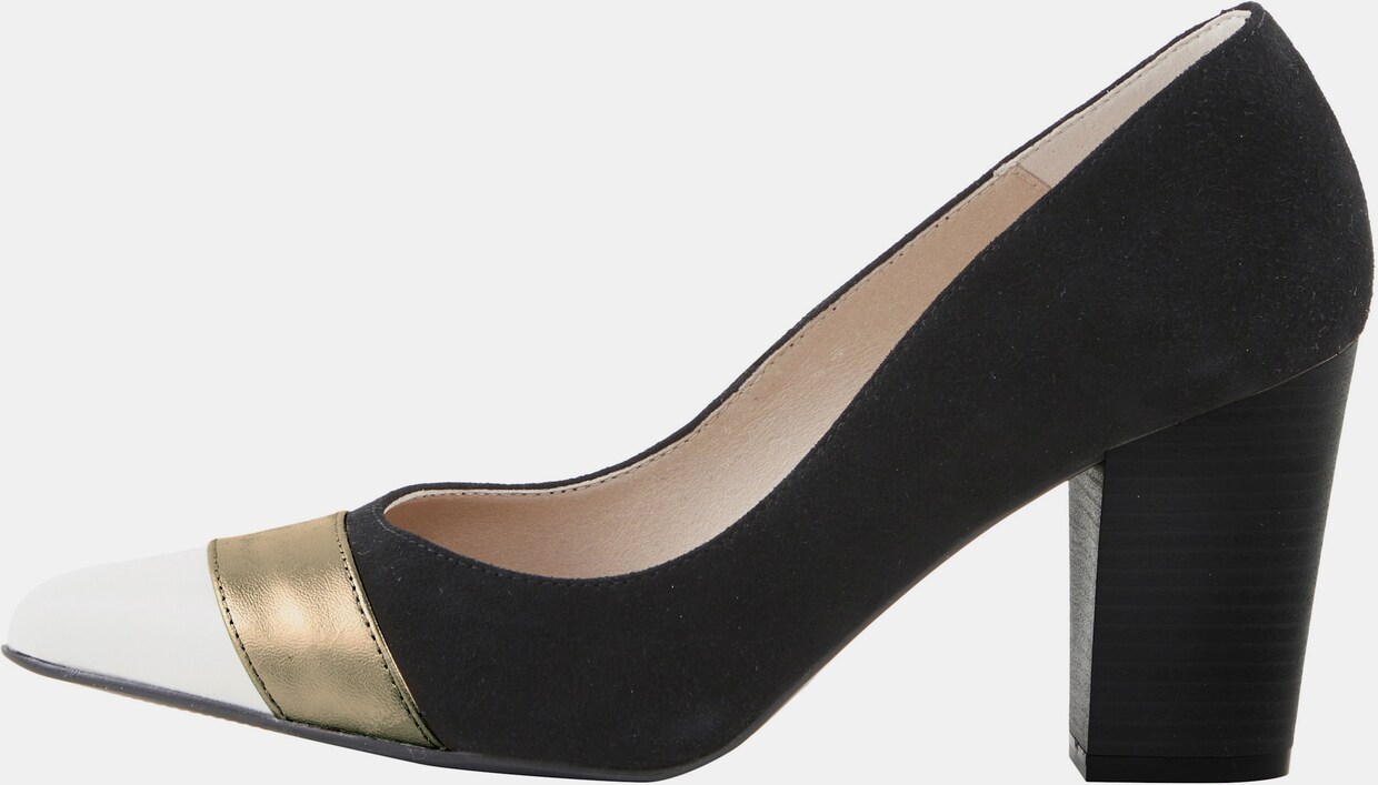 heine Pumps - schwarz-goldfarben
