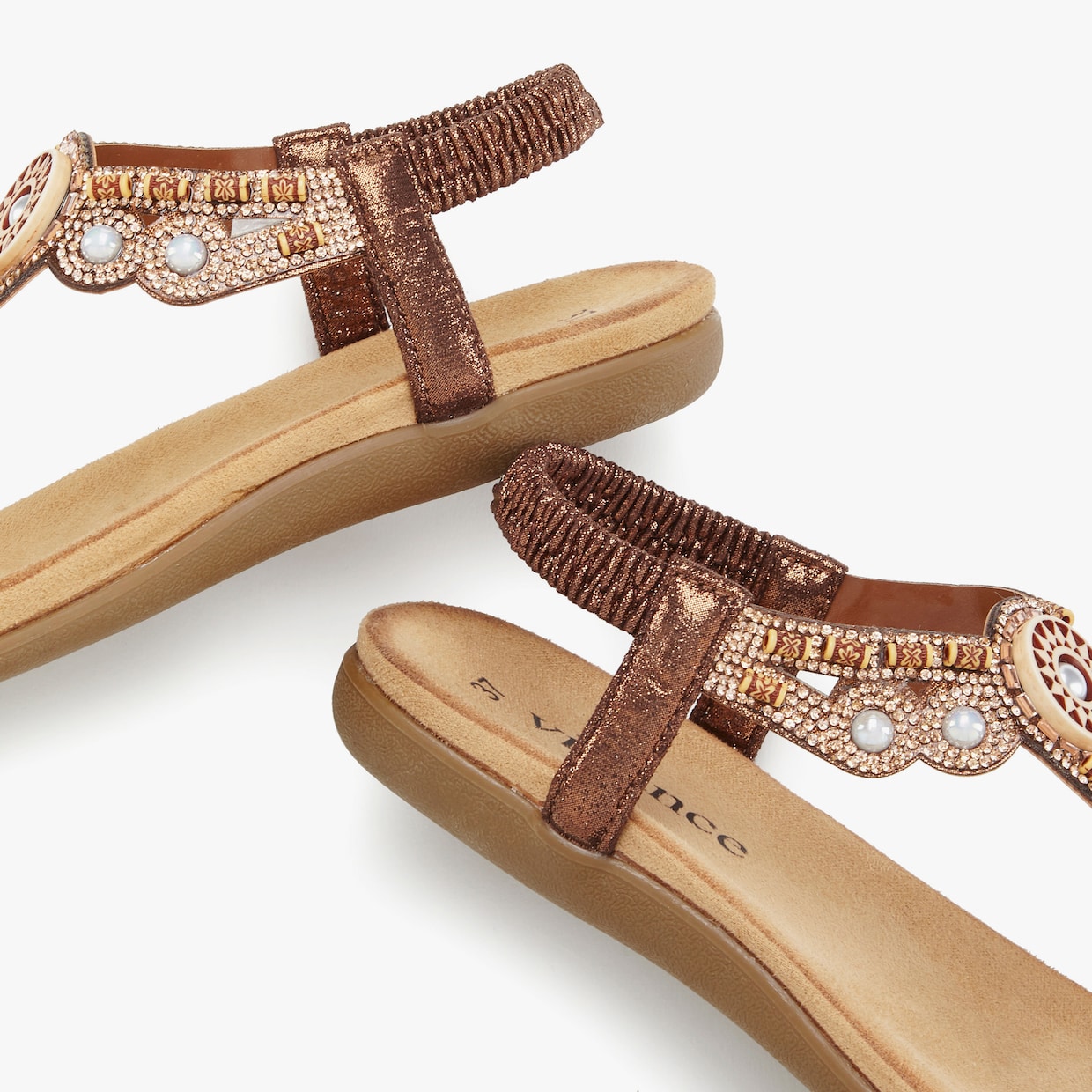 Vivance Teenslipper - bronskleurig