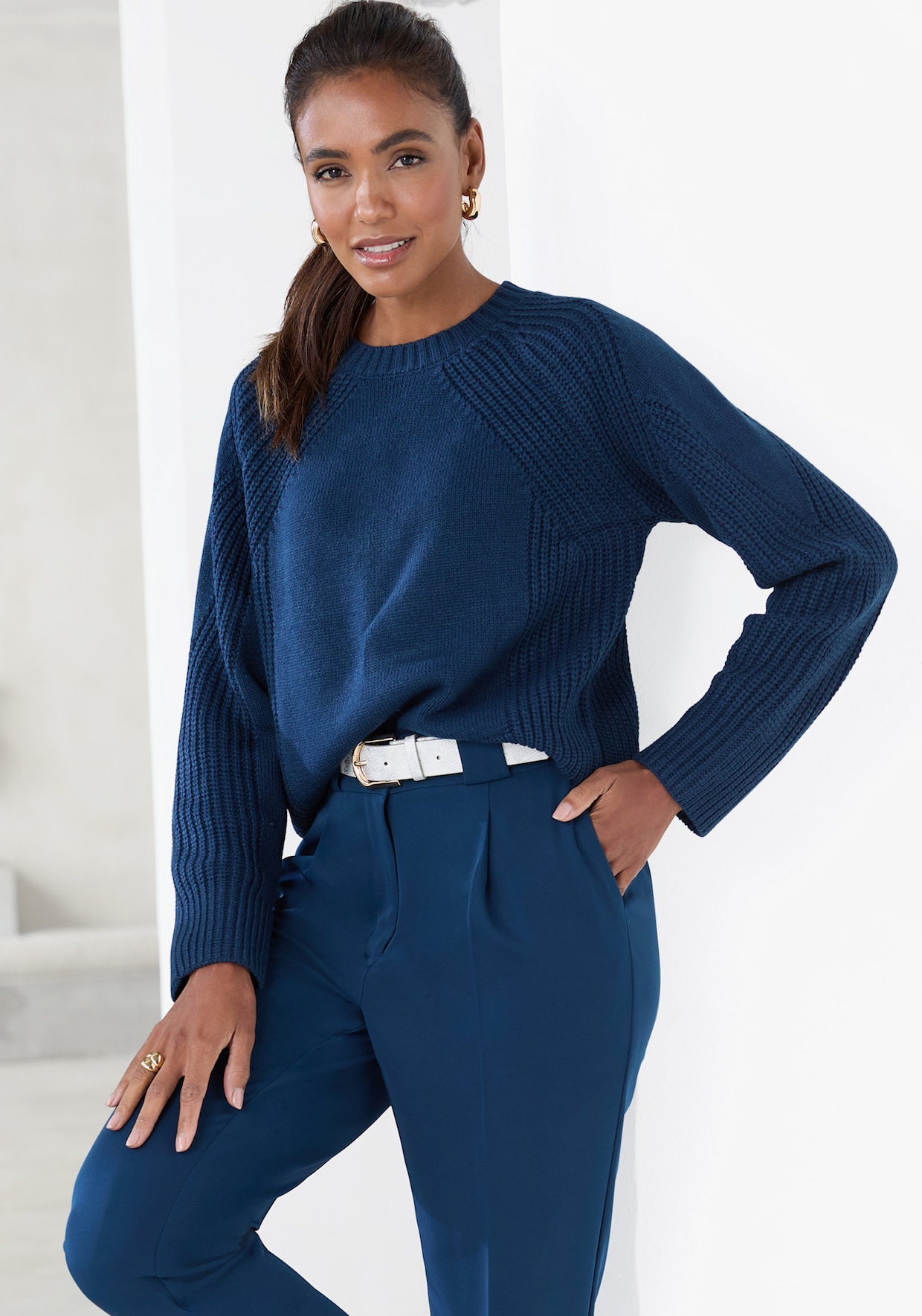 LASCANA Strickpullover - petrol