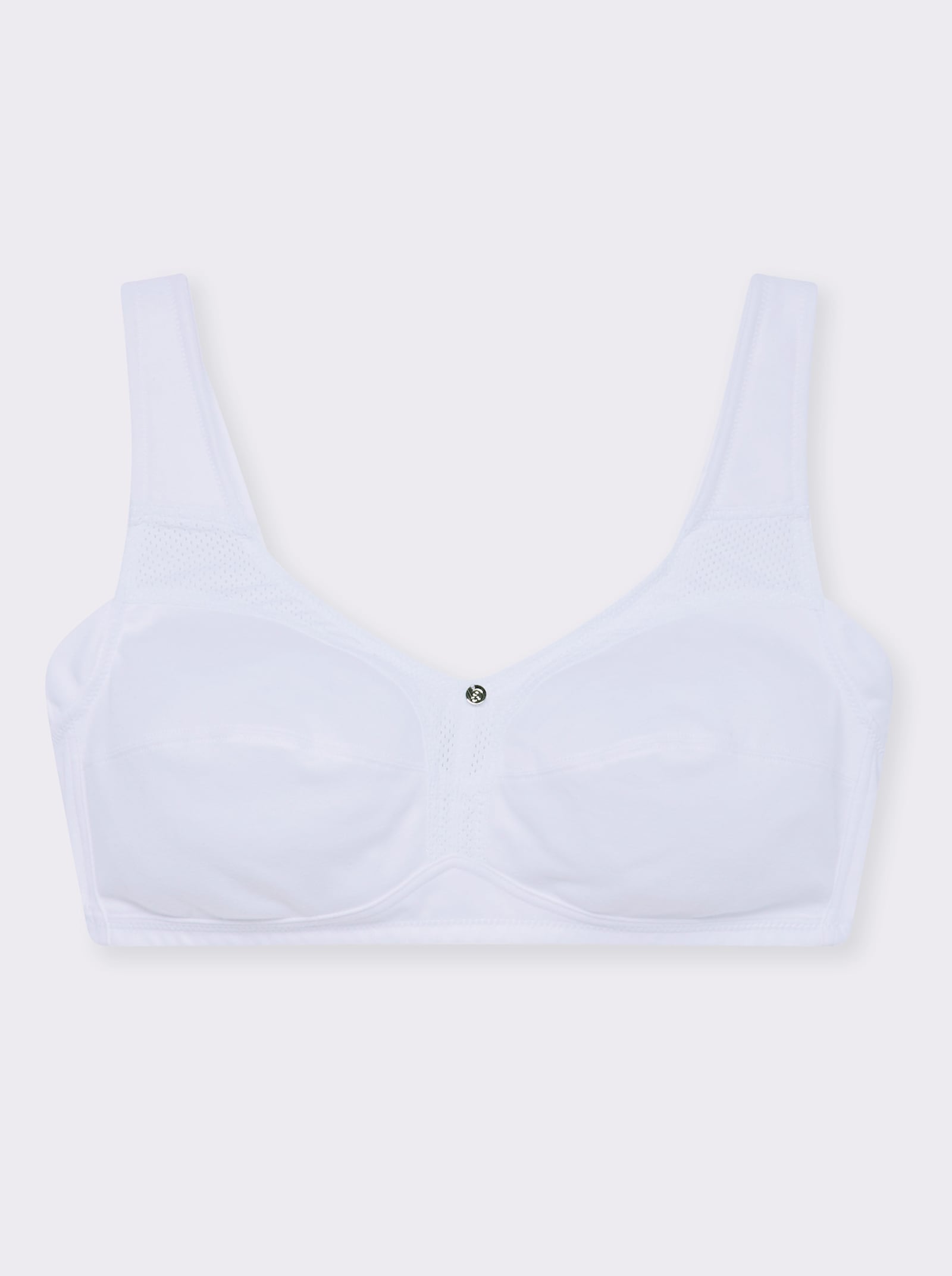 wäschepur Entlastungs-BH ohne Bügel mit breiten Komfortträgern - weiß