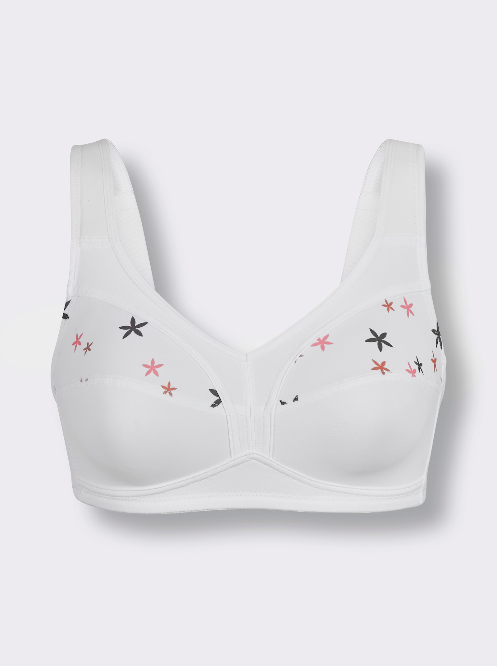 wäschepur Soutien-gorge large sans armatures - blanc imprimé
