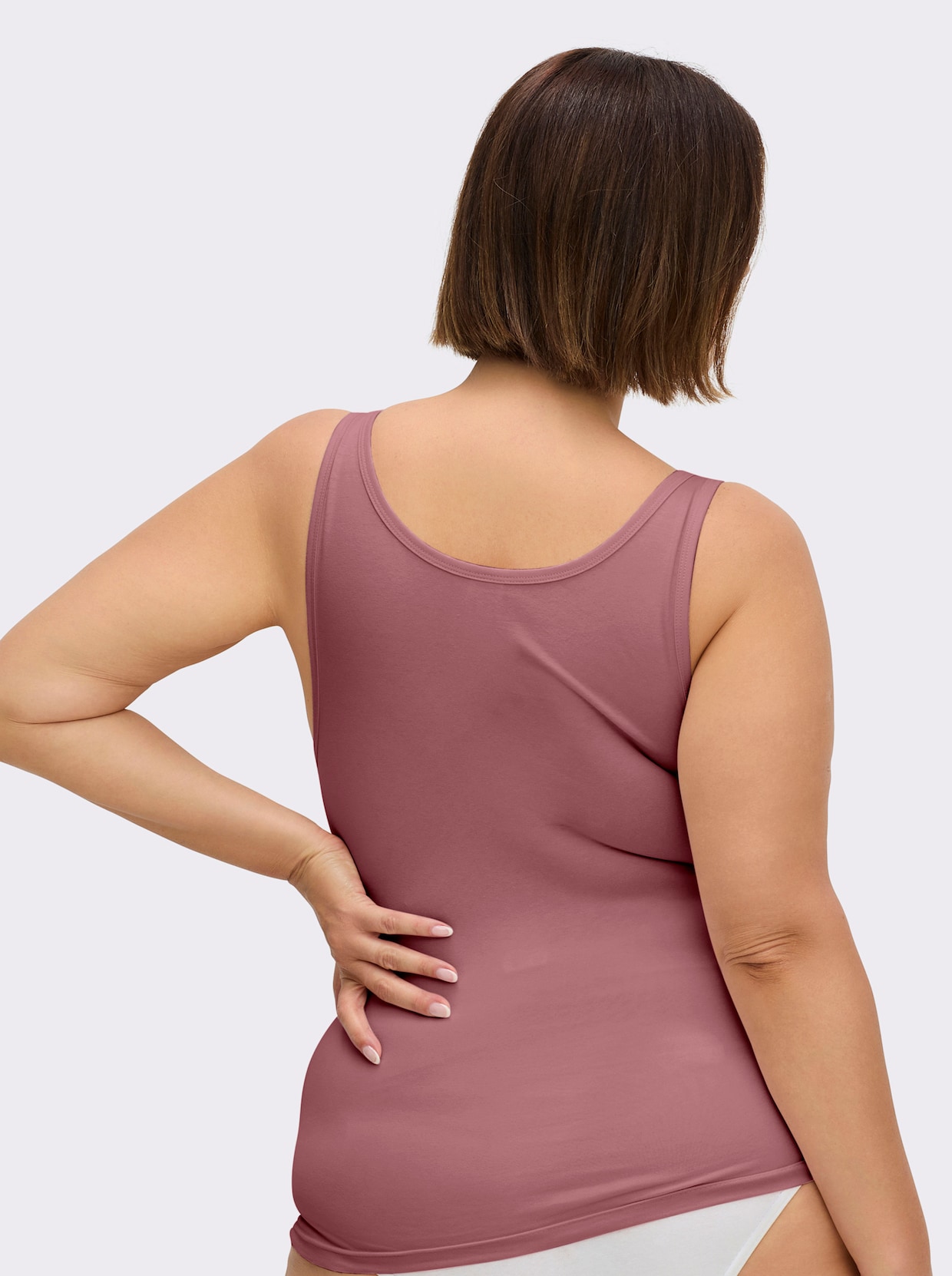 wäschepur Achseltop mit breiten Trägern - bleu + marine + bordeaux