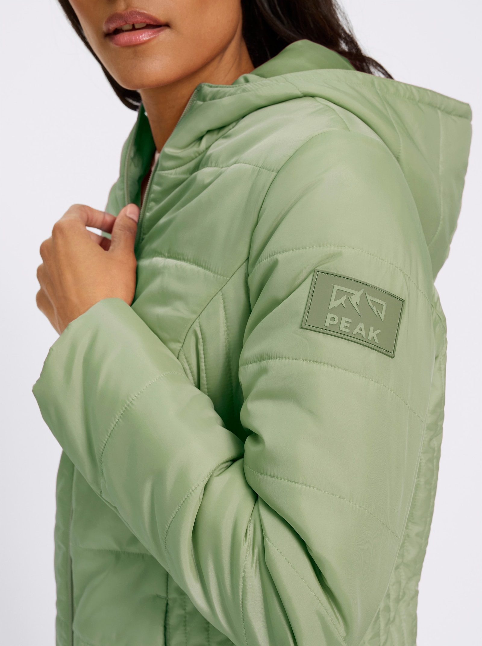 heine Steppjacke mit Kapuze - eucalyptus