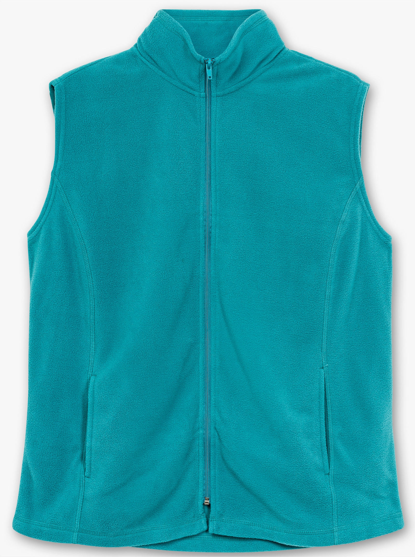 Fleeceweste mit Antipilling-Ausrüstung - petrol