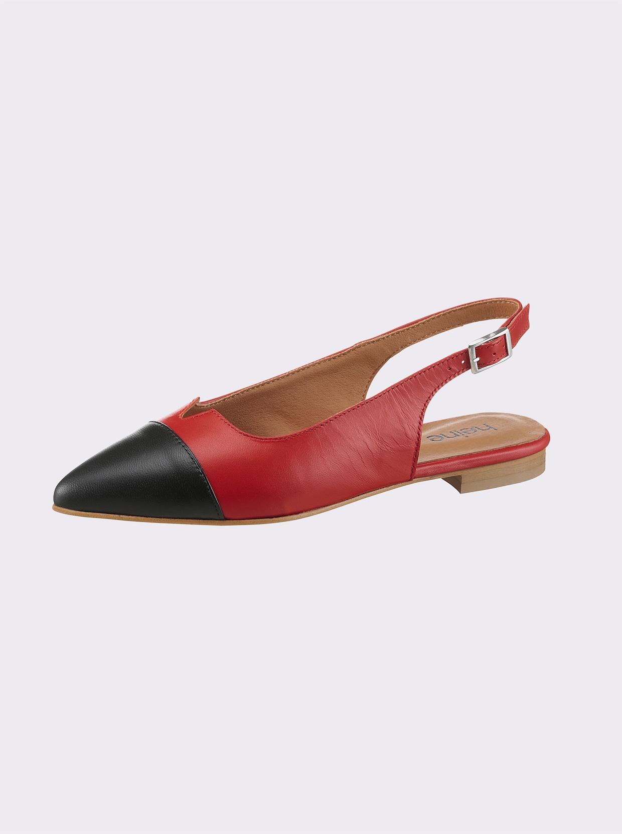heine Slingballerina - rood/zwart