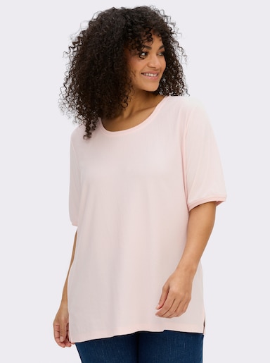 sheego Shirt - hellrosé