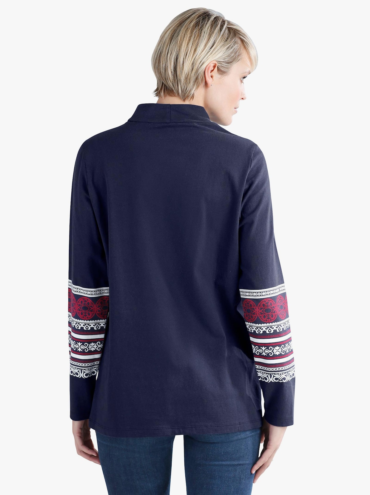 Tričko s potlačou - Vzor: námornícka modrá