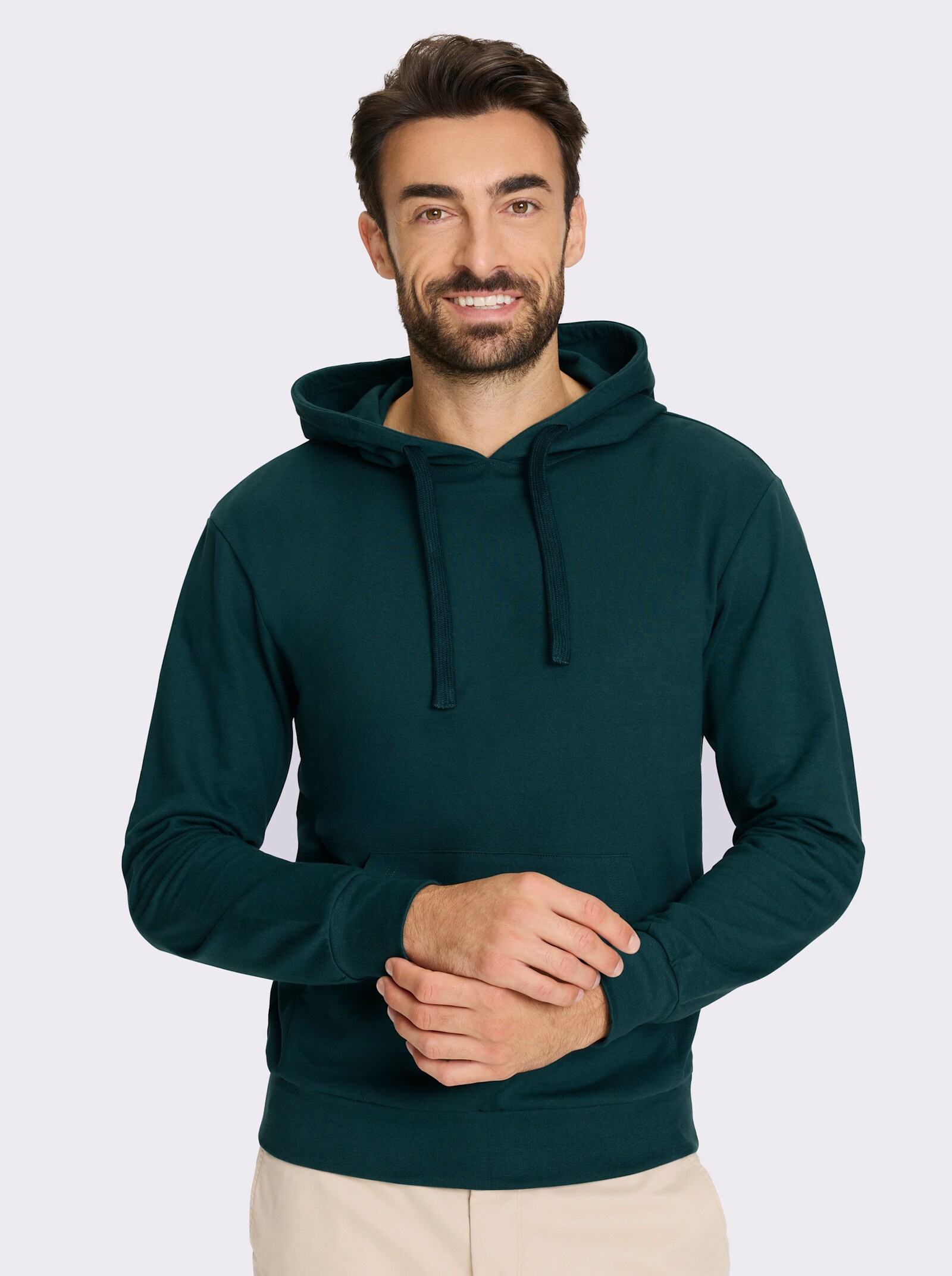 Catamaran Kapuzensweatshirt mit Kängurutasche - petrol