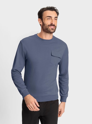 Catamaran Langarmshirt Brusttasche mit Klettverschluss - rauchblau