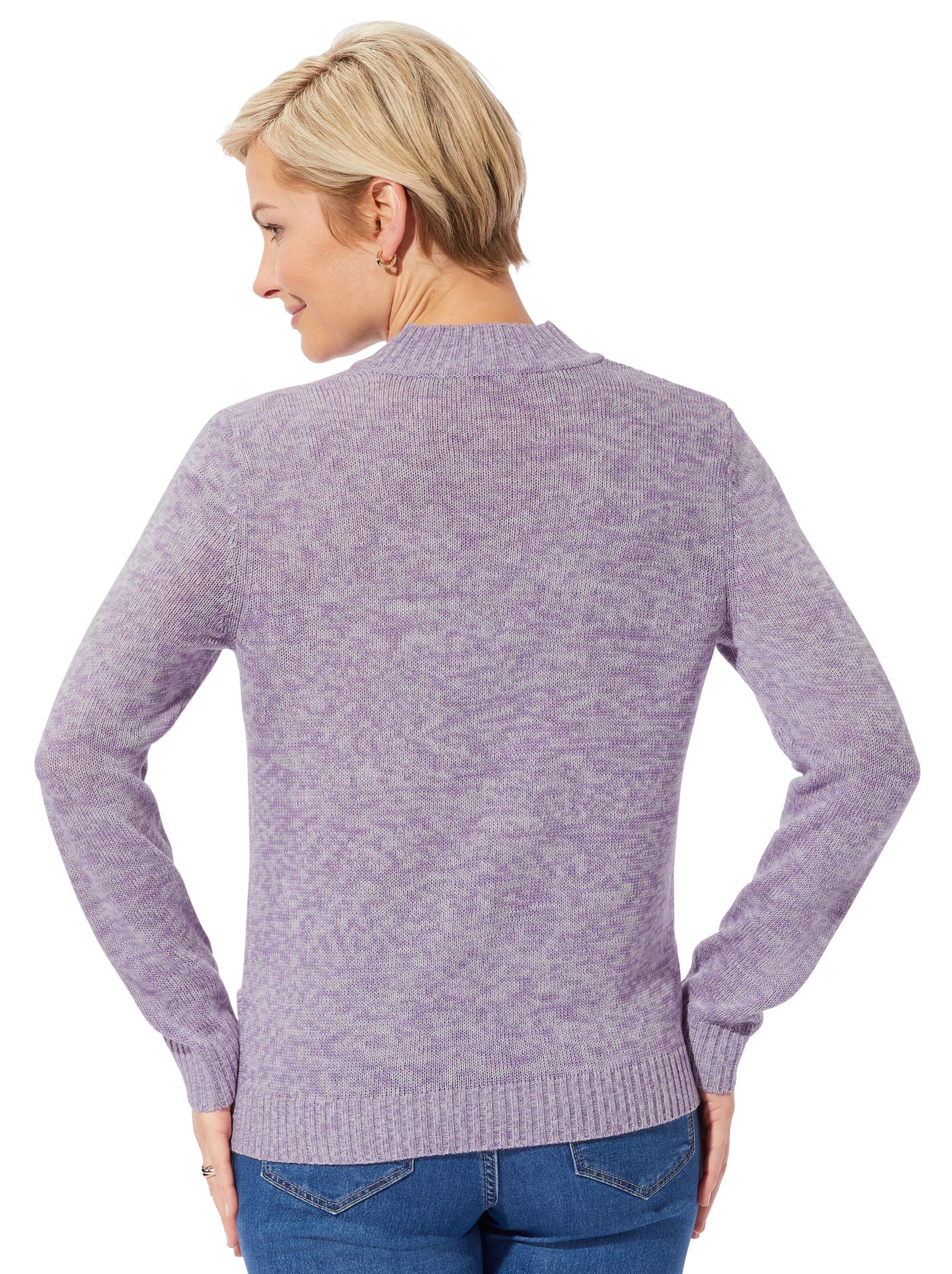 Pullover - lavendel-meliert