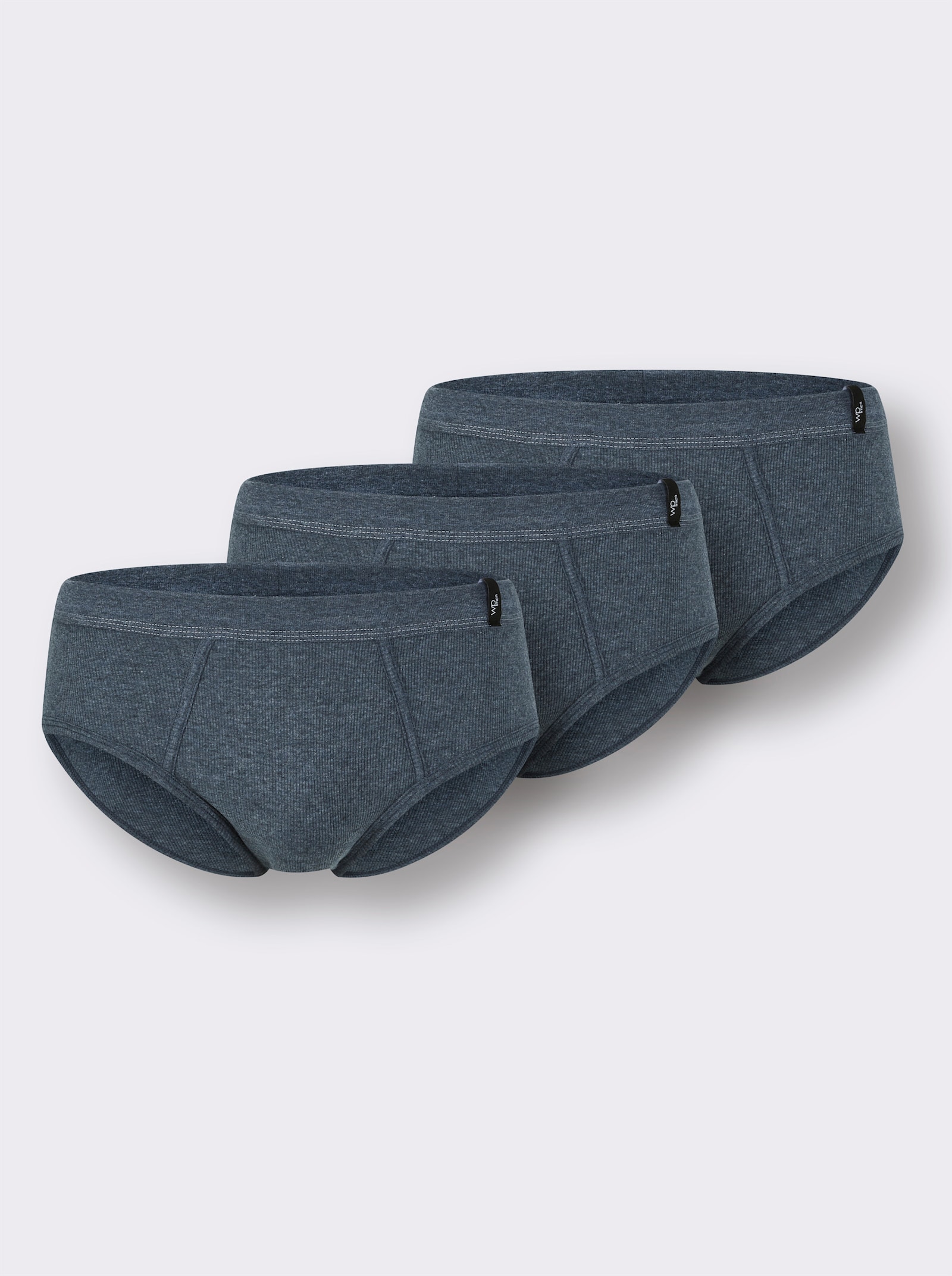 wäschepur men Slip - jeansblau-meliert