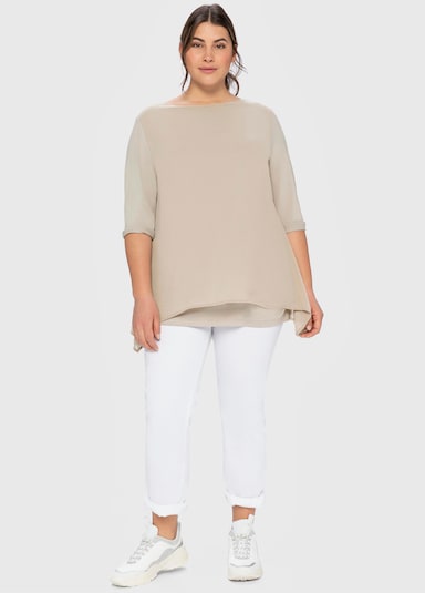 sheego Blusenshirt - beige