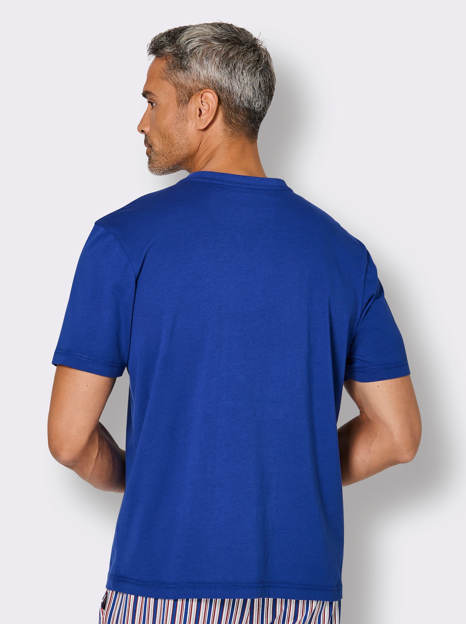 wäschepur men Schlafanzug-Shirt - royalblau