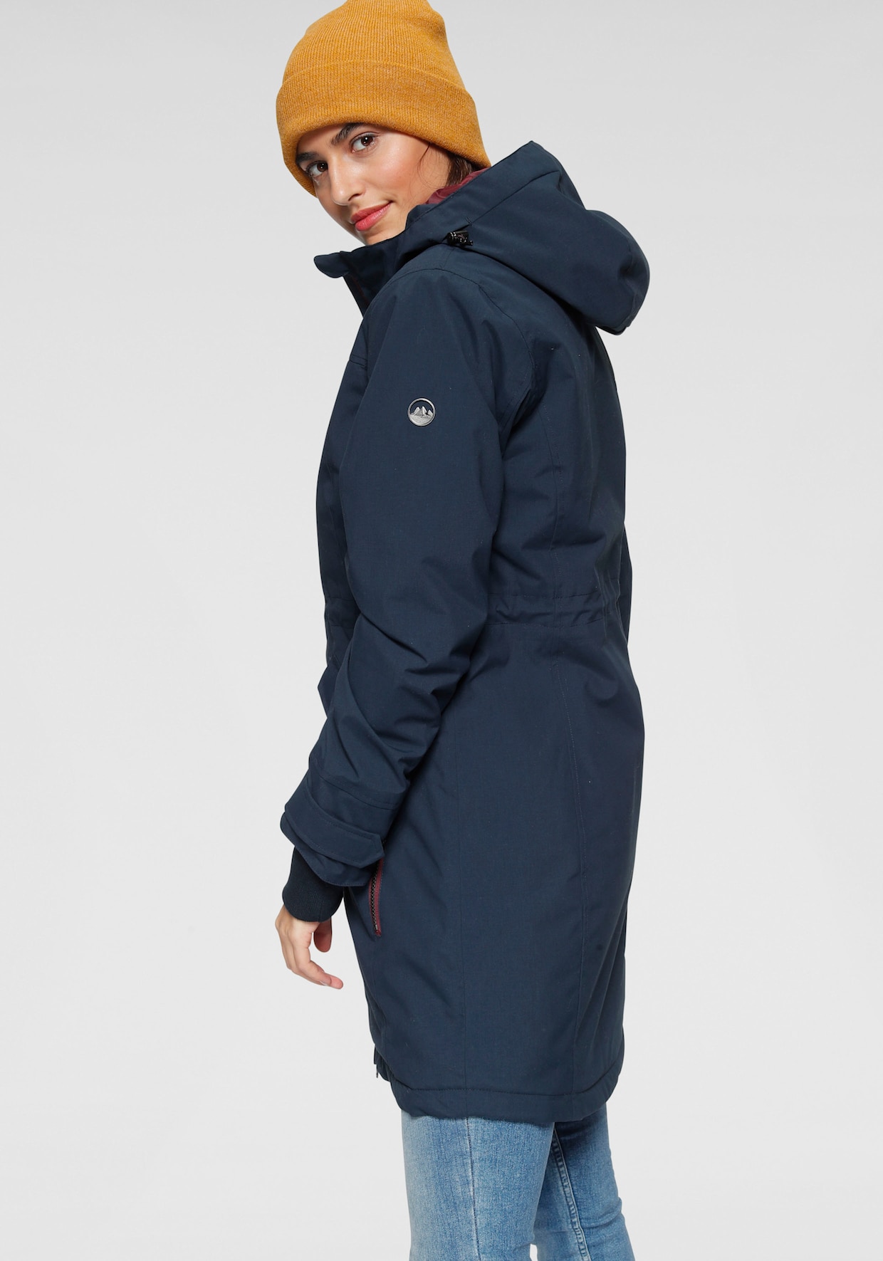 Funktionsparka - marine (outdoorparka aus nachhaltigem material)