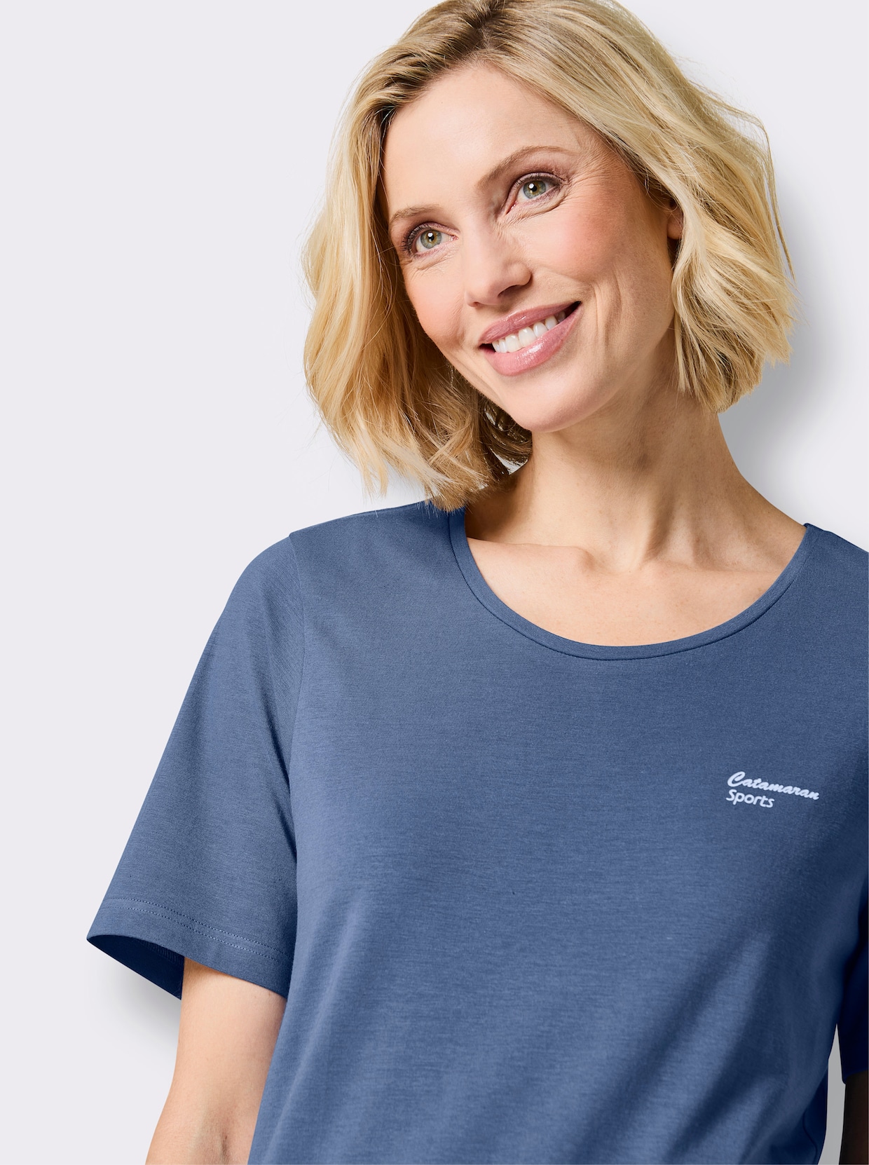 Catamaran Sports Freizeitshirt - salbei + jeansblau + marine