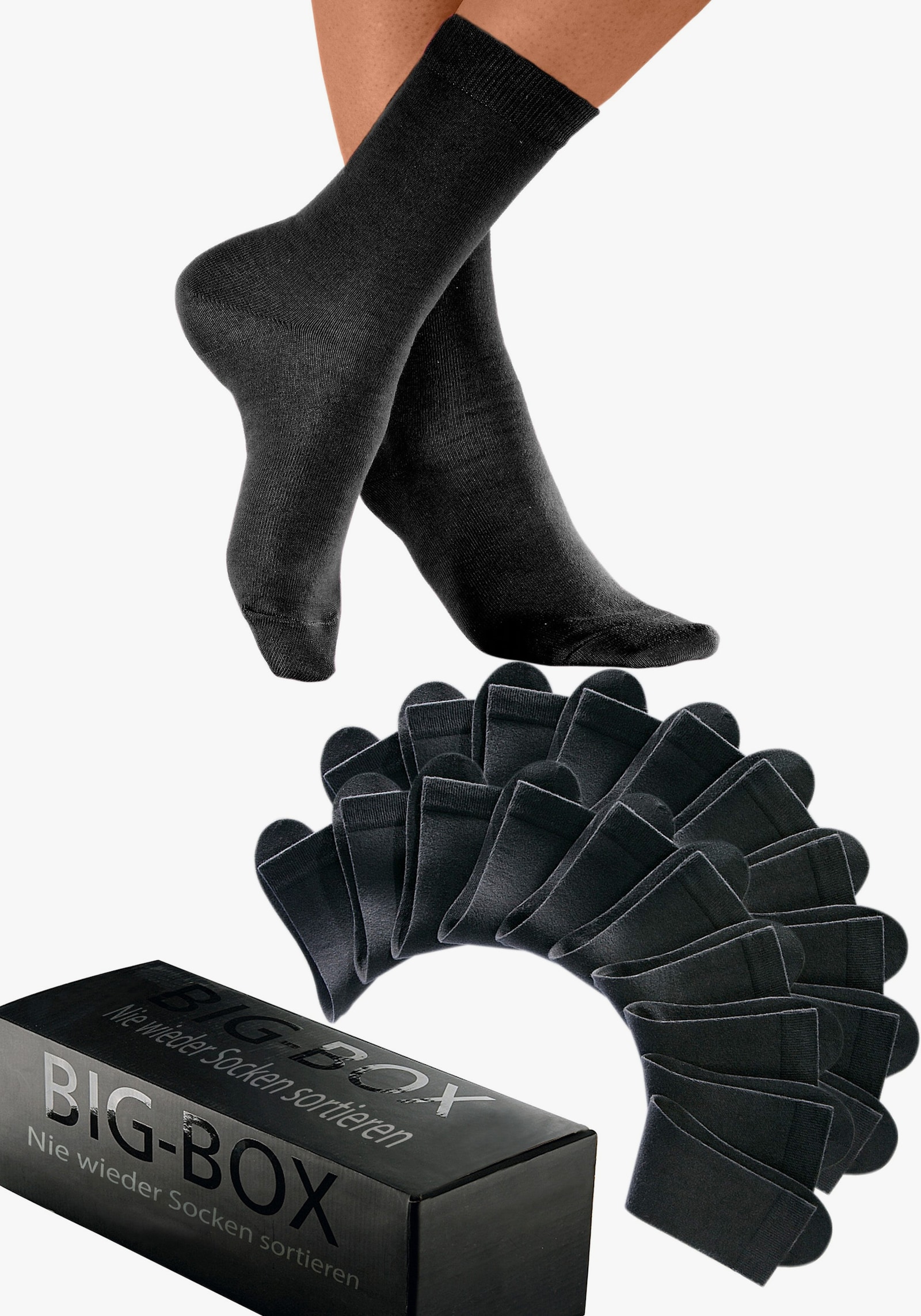 Go in Basissokken - 20x zwart