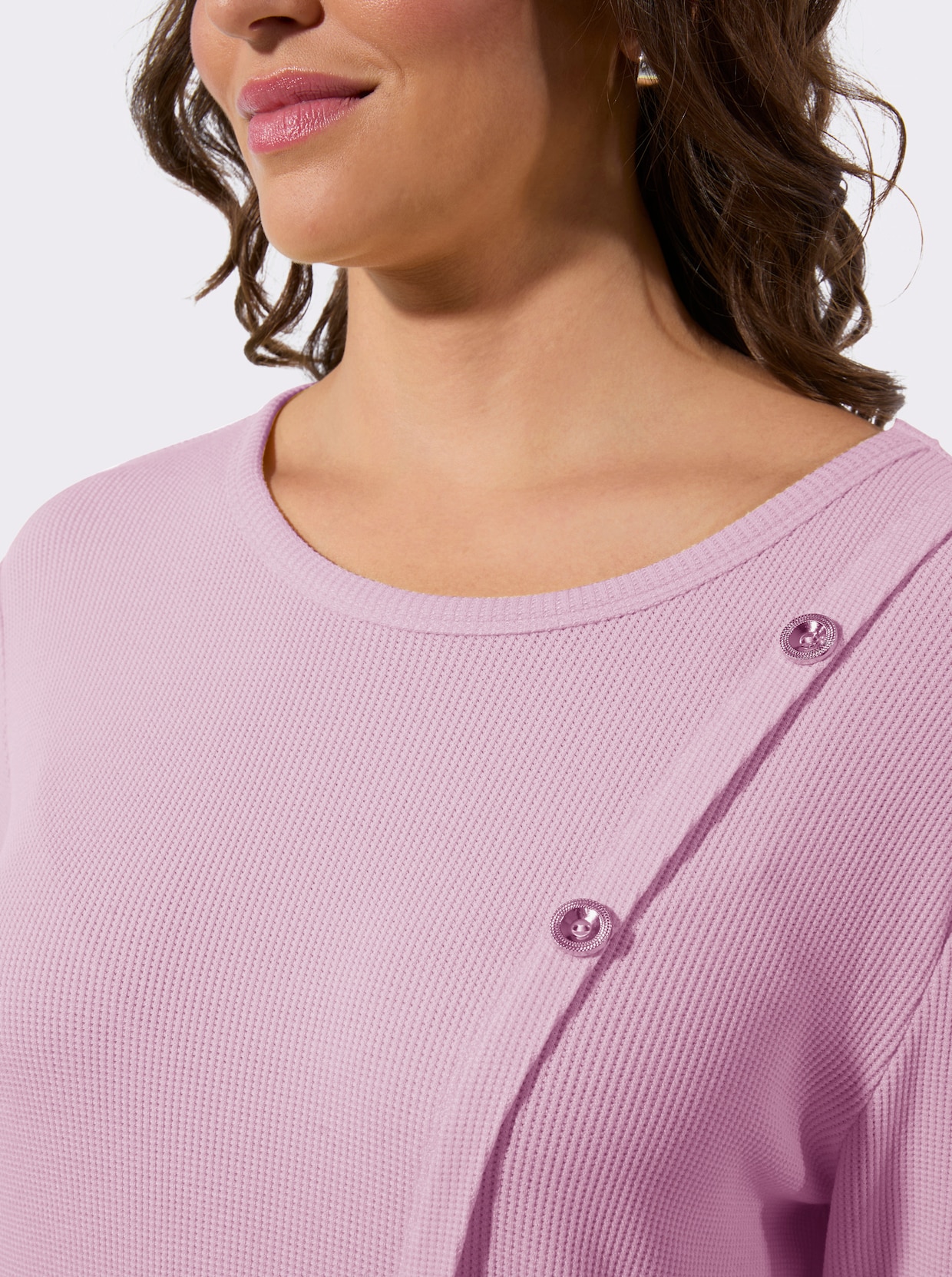 Rundhalsshirt - rosé