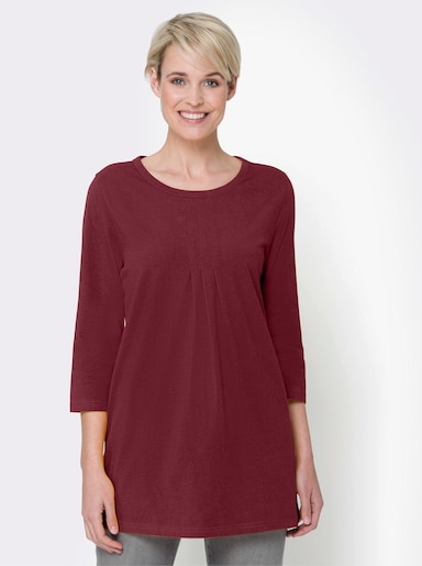 T-shirt long - rouge foncé