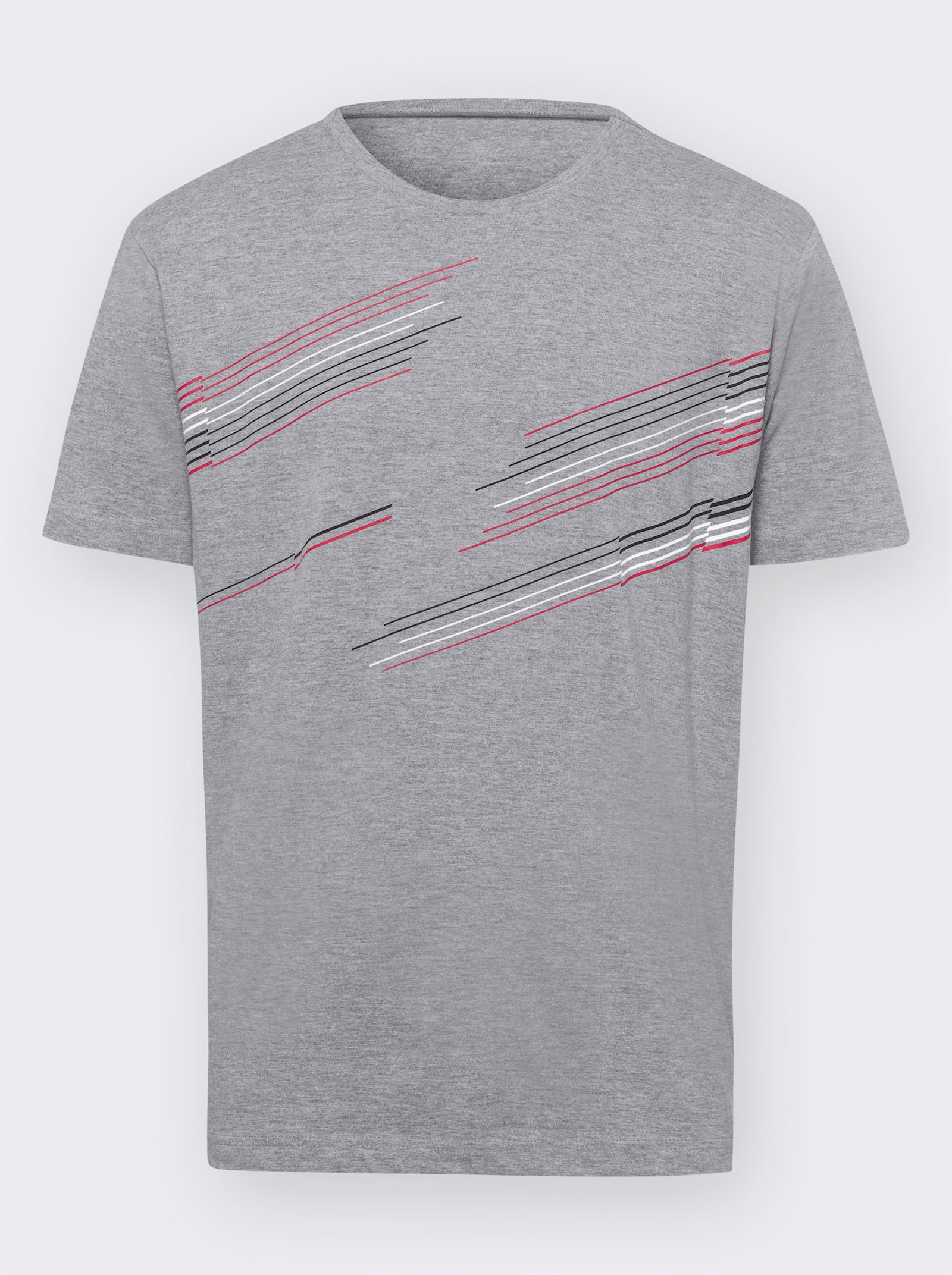 Freizeitshirt - hellgrau-meliert