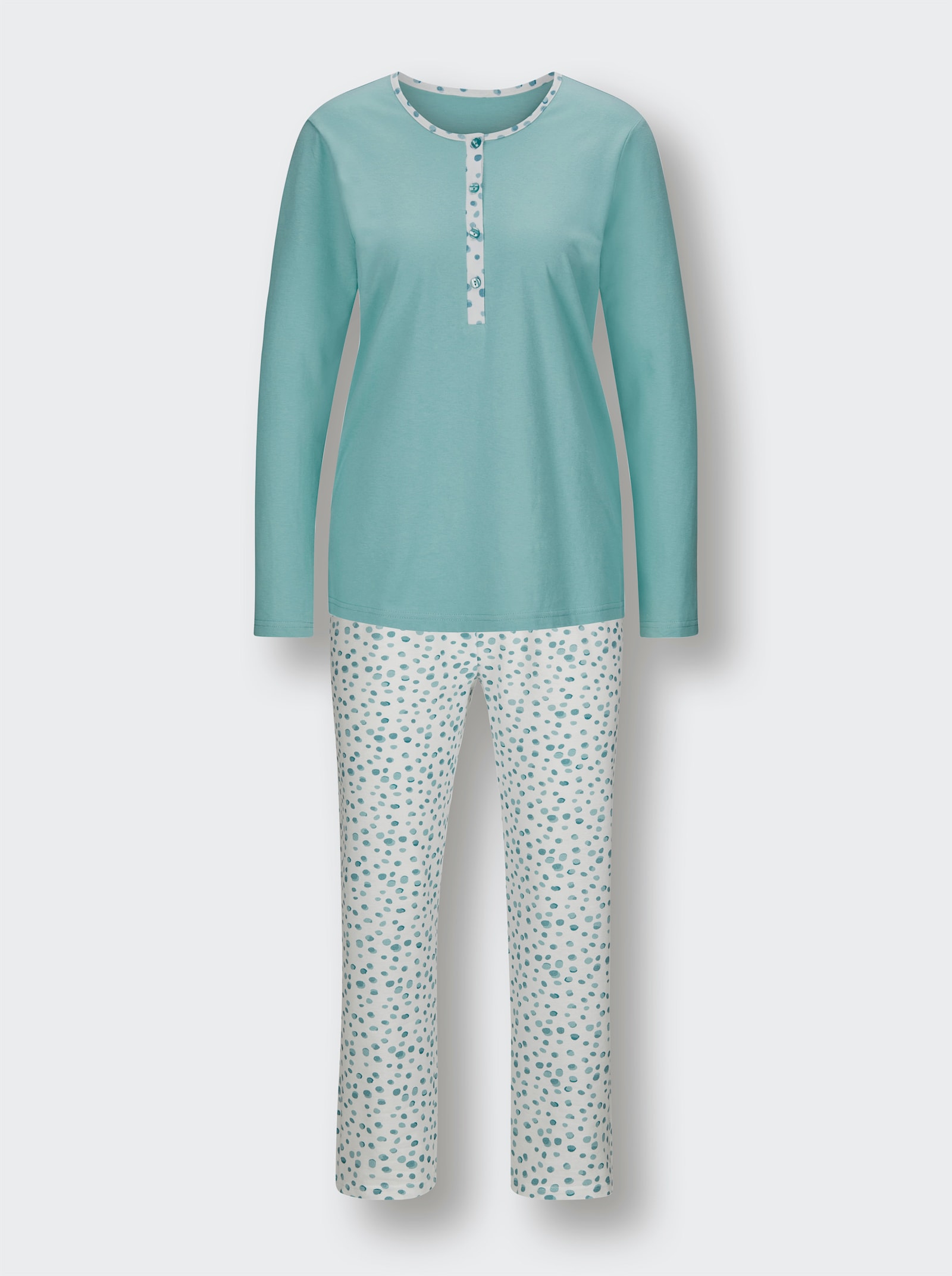 Ascafa Pyžama ke kombinování - mátová-potisk