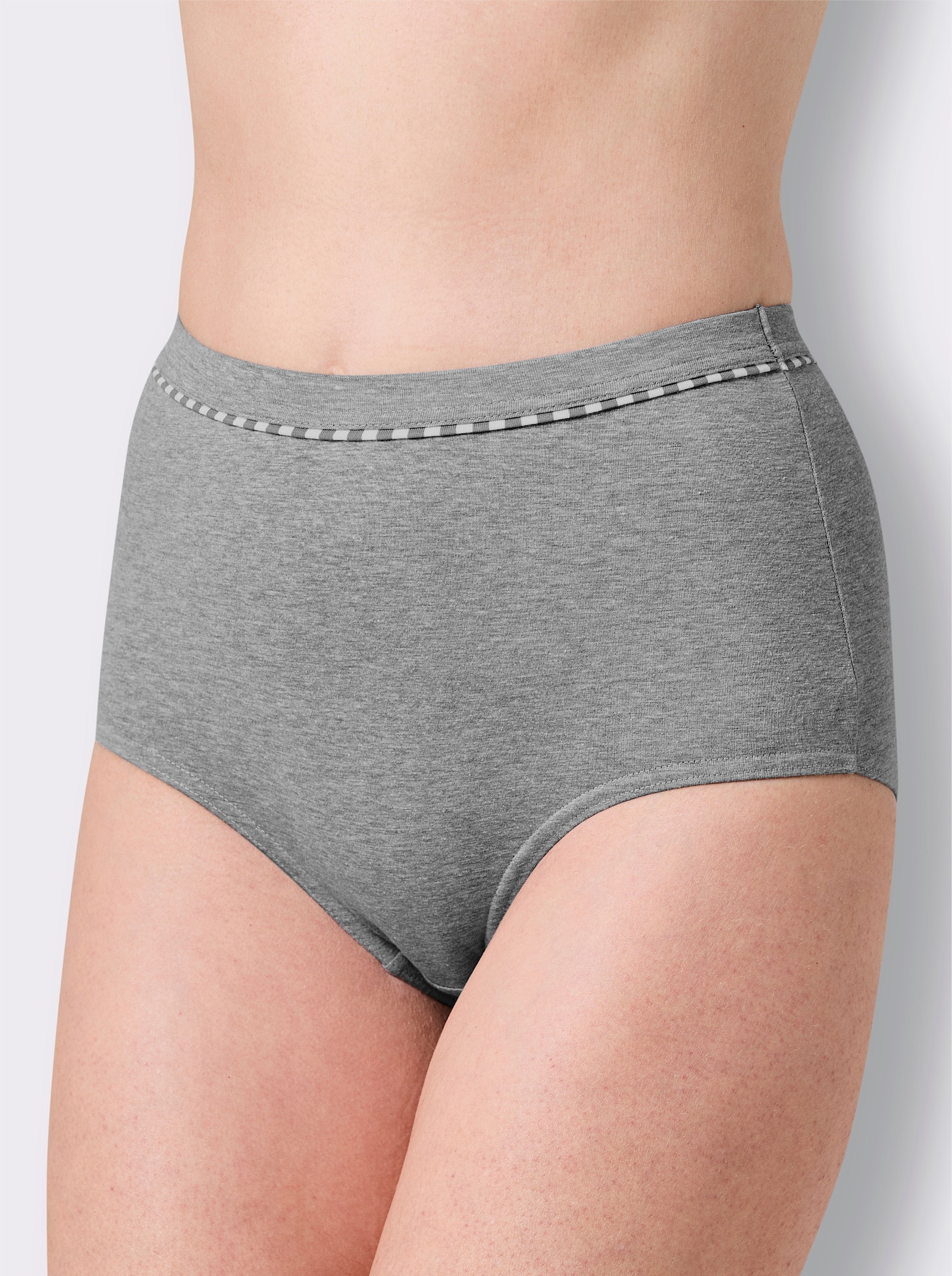 wäschepur Taillenslip - grau-meliert