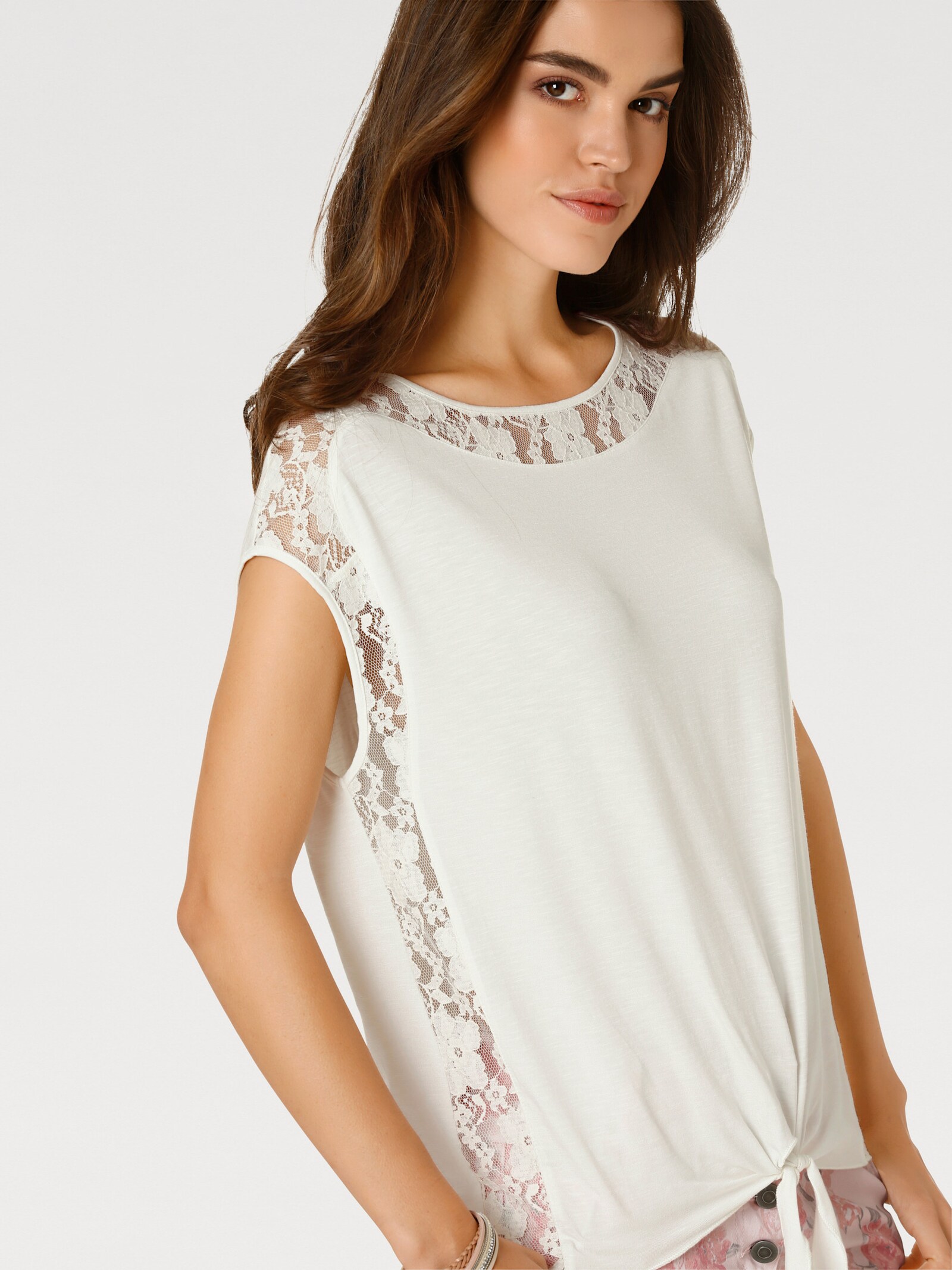 heine Spitzenshirt - ecru