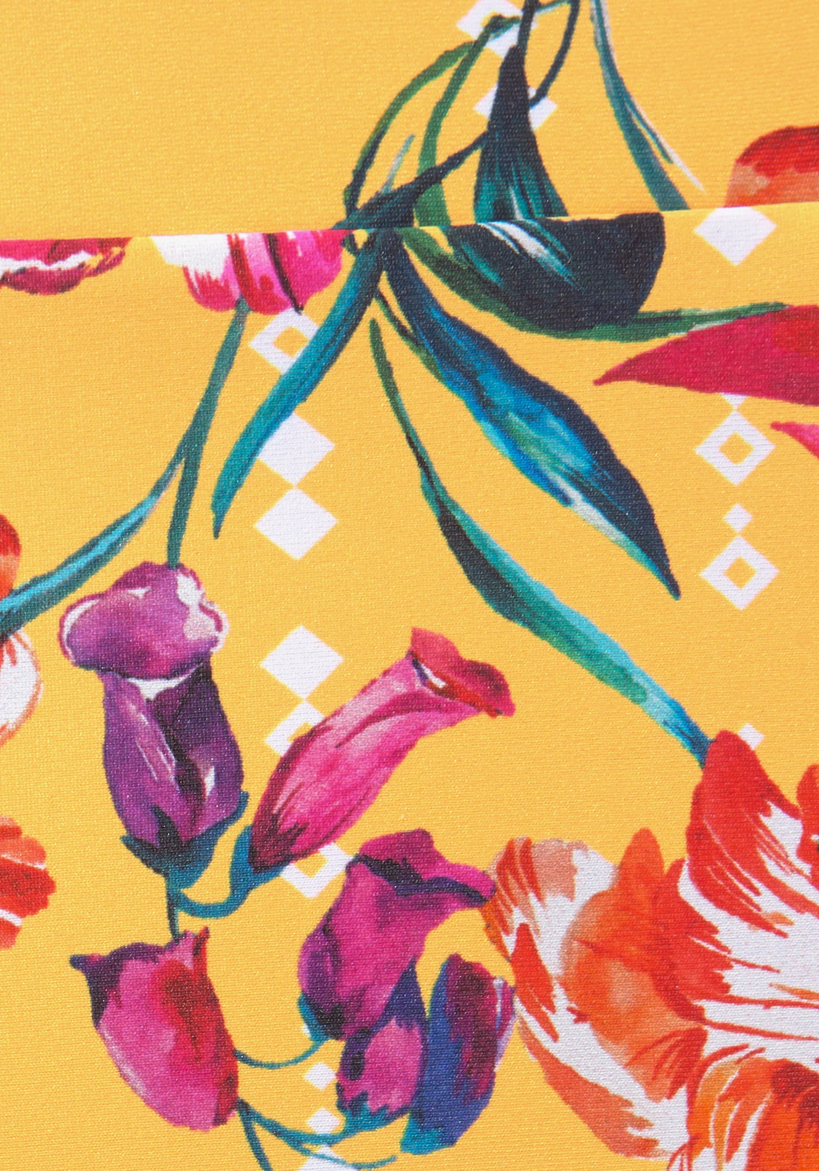 Sunseeker Highwaist-Bikini-Hose - gelb-bedruckt