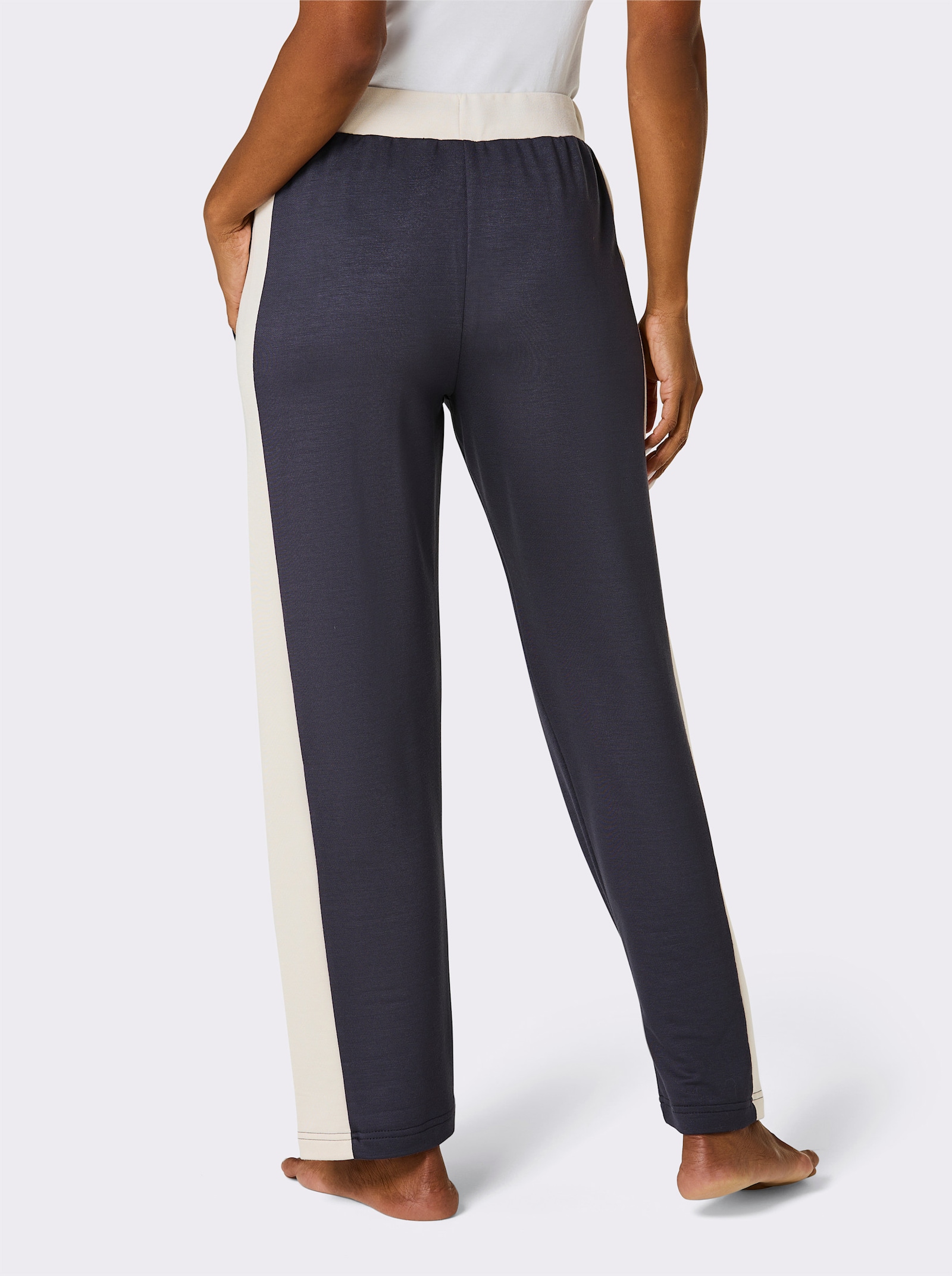 Hose - anthrazit-ecru