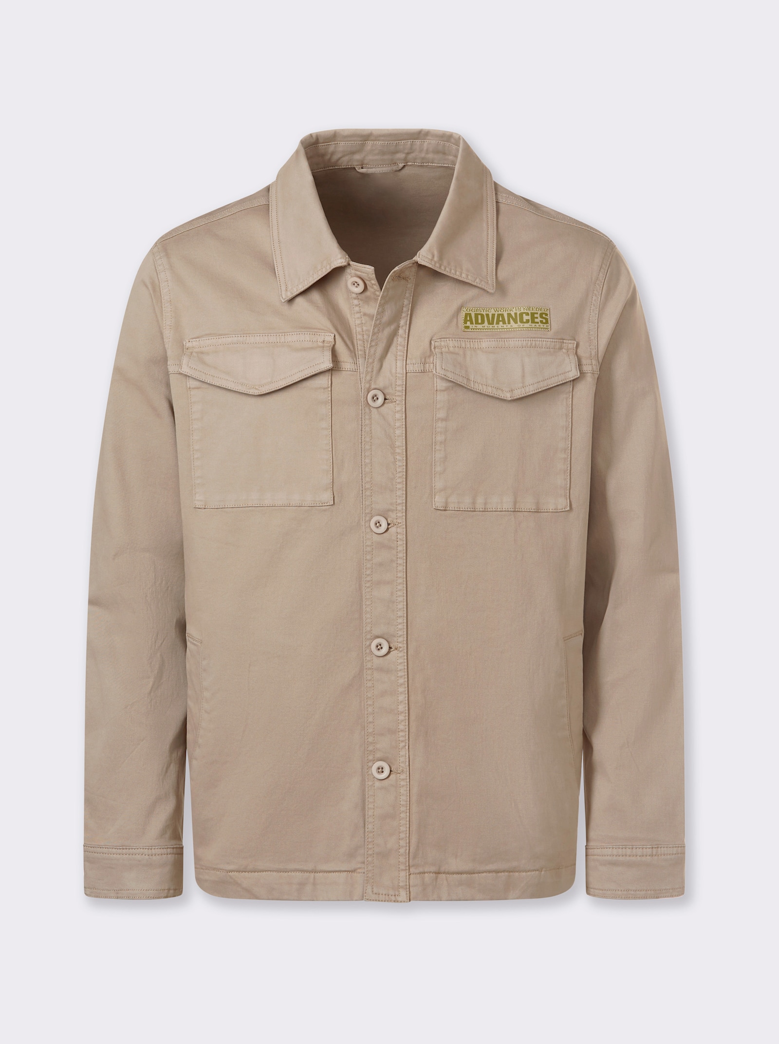 Catamaran Jacke mit Klettverschluss-Brusttaschen - schlamm